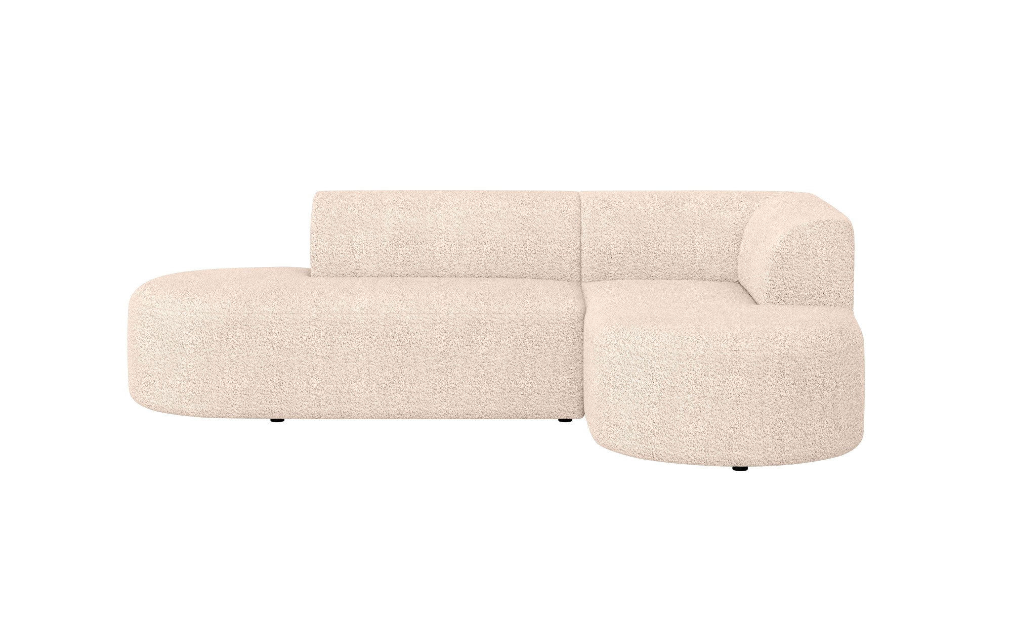 andas Ecksofa »Ecksofa Tvinne mit Ottomane links oder rechts bestellbar«, L-Form, mit Wellenunterfederung, BxTxH 260x170x73 cm
