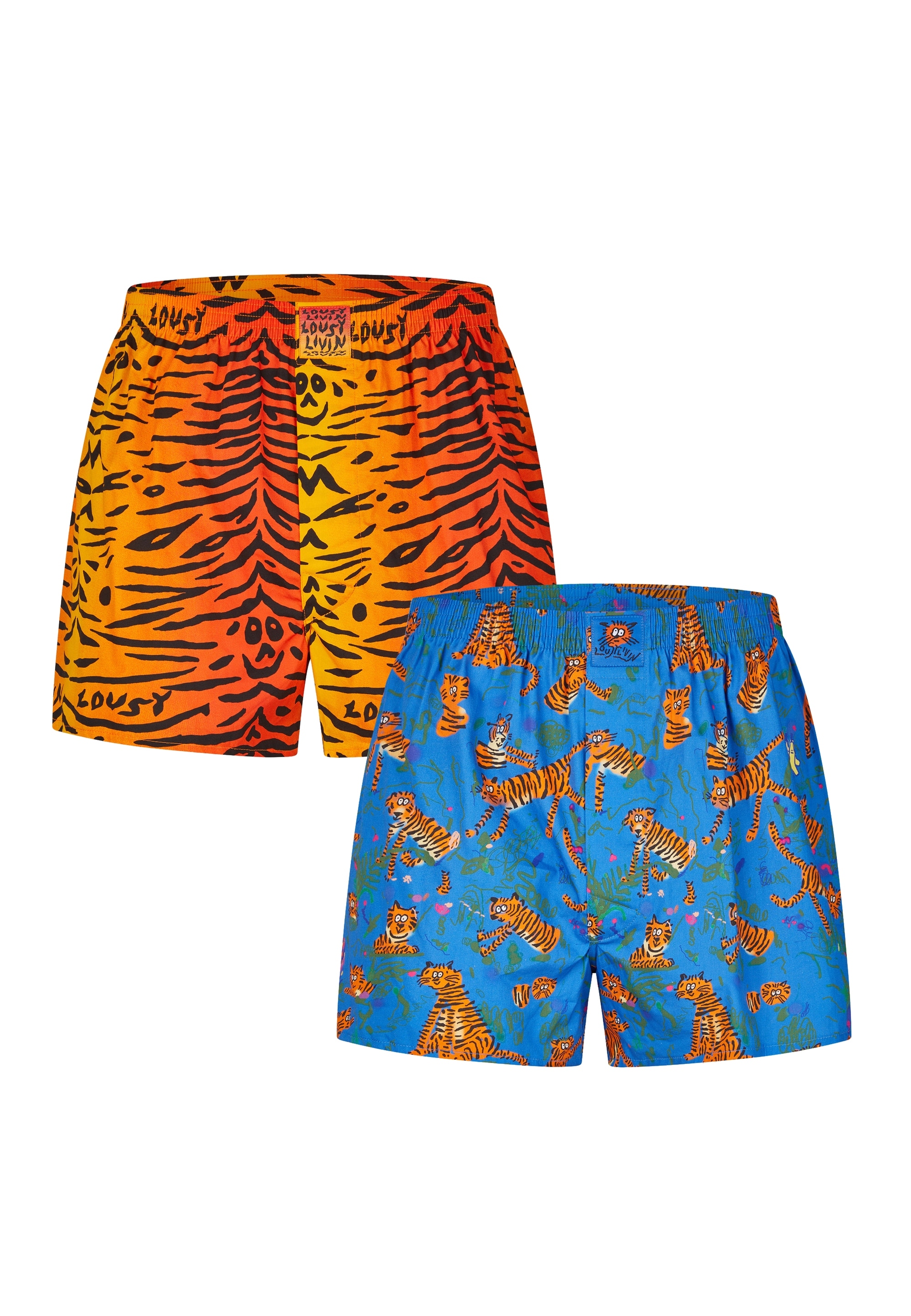 Lousy Livin Boxershorts »2Pack Boxershorts Tiger«, mit lockerem Schnitt