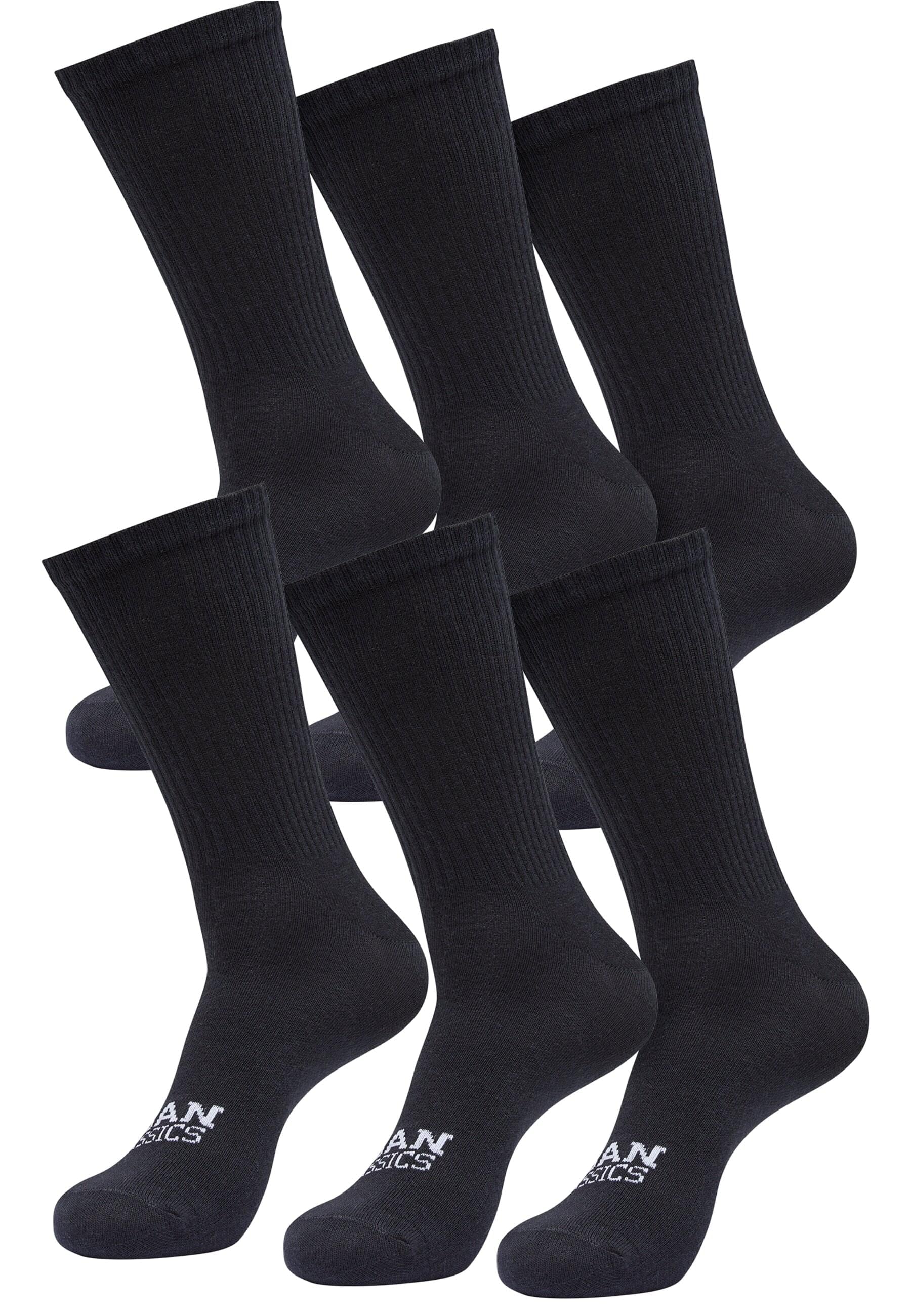 Basicsocken »Urban Classics Unisex Simple Flat Knit Socks 6-Pack«, (1 Paar)