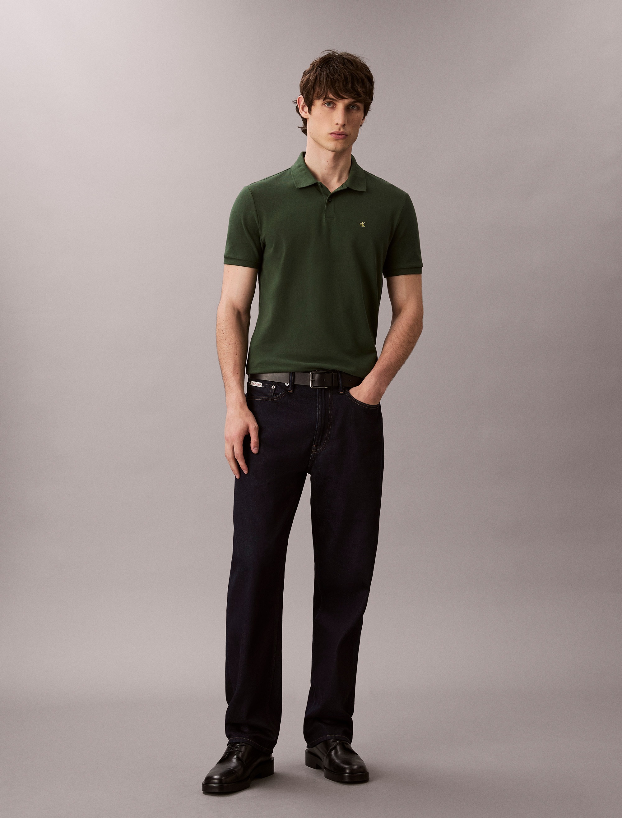 Calvin Klein Jeans Poloshirt »SS CASUAL PIQUE CLASSIC POLO«, Mit Rundhalsausschnitt