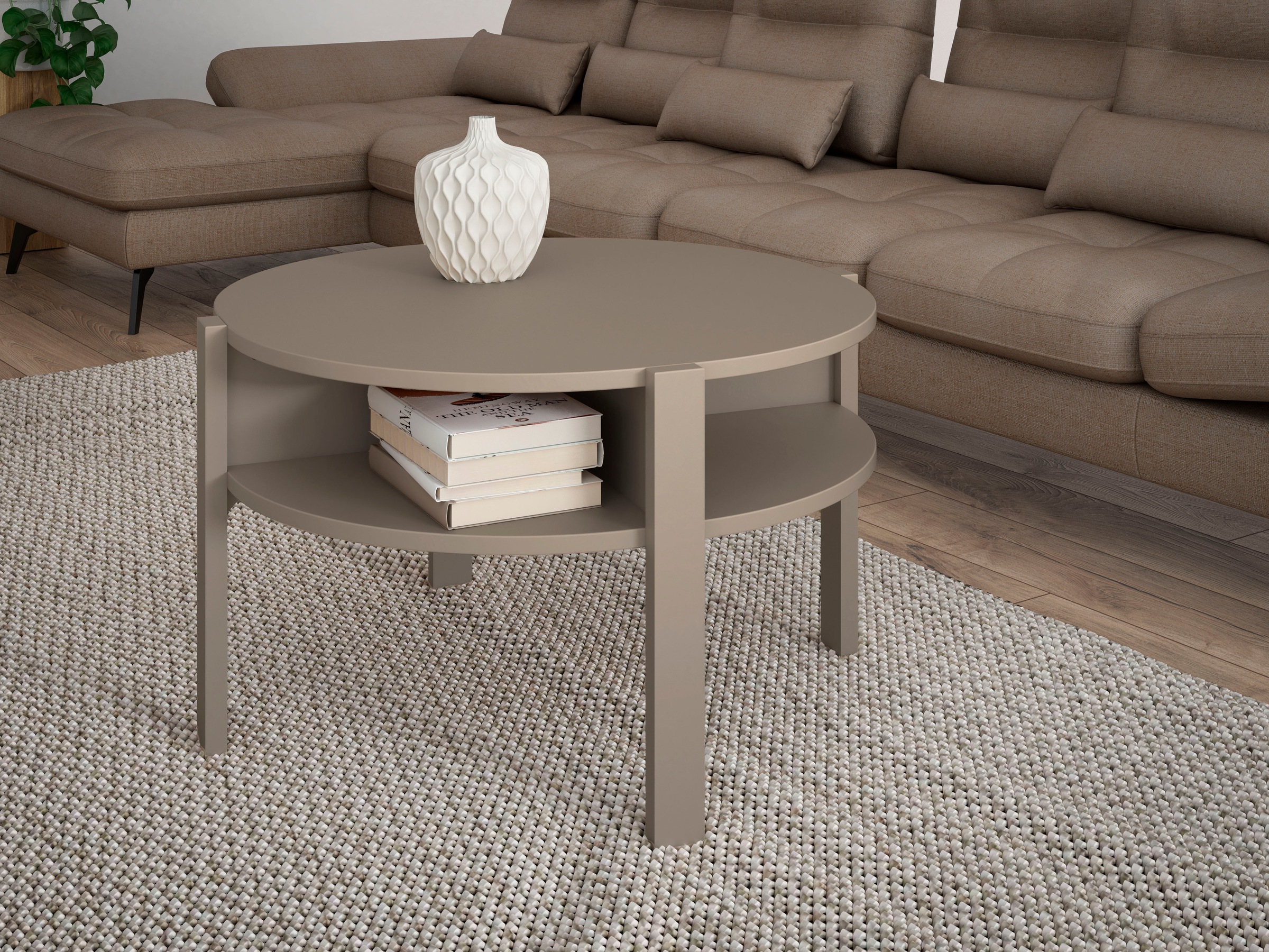 FORTE Tobago Side Table Taupe 3