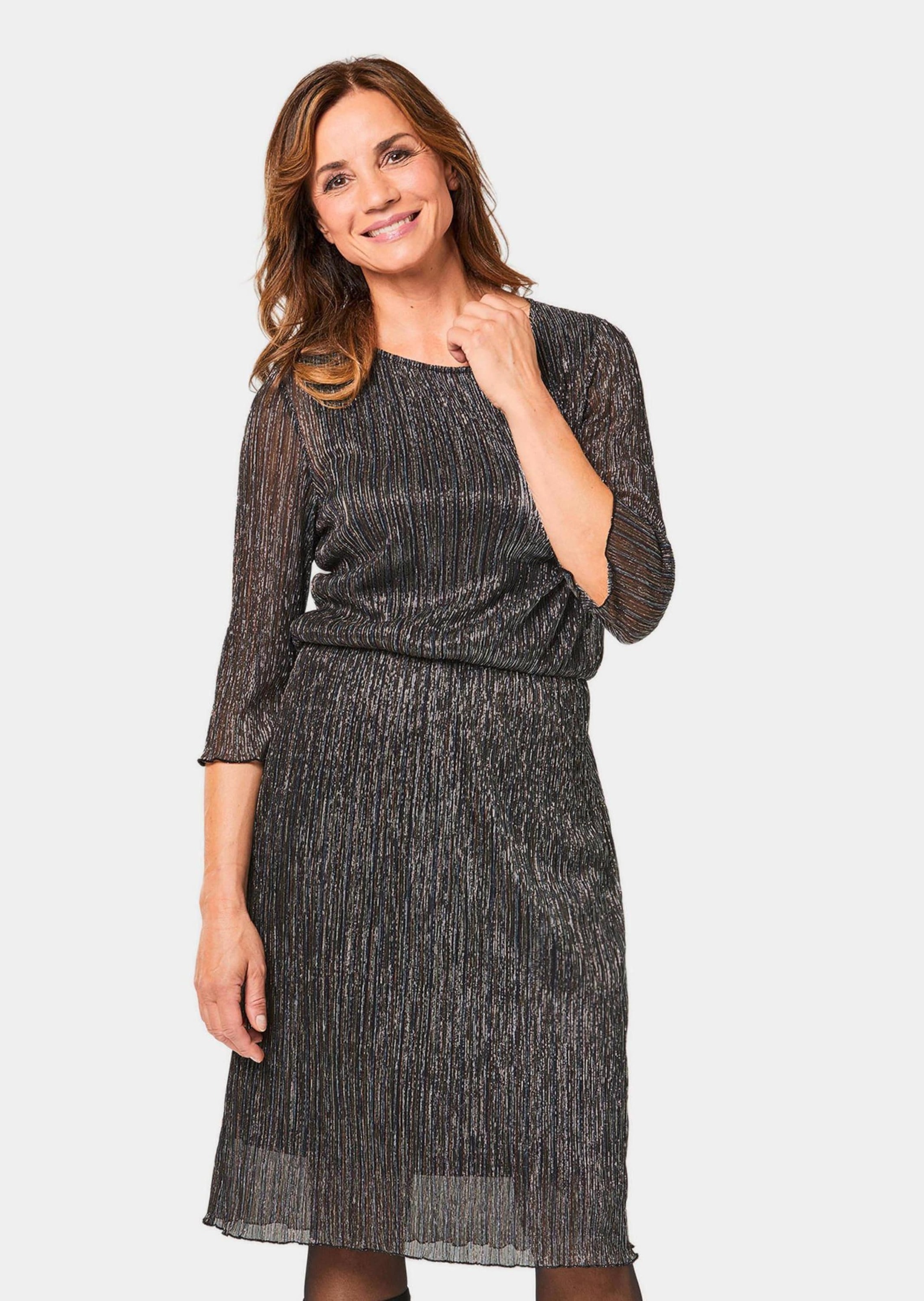GOLDNER Etuikleid »Kleid Figurschmeichelndes Kleid mit festlichem Glanz«