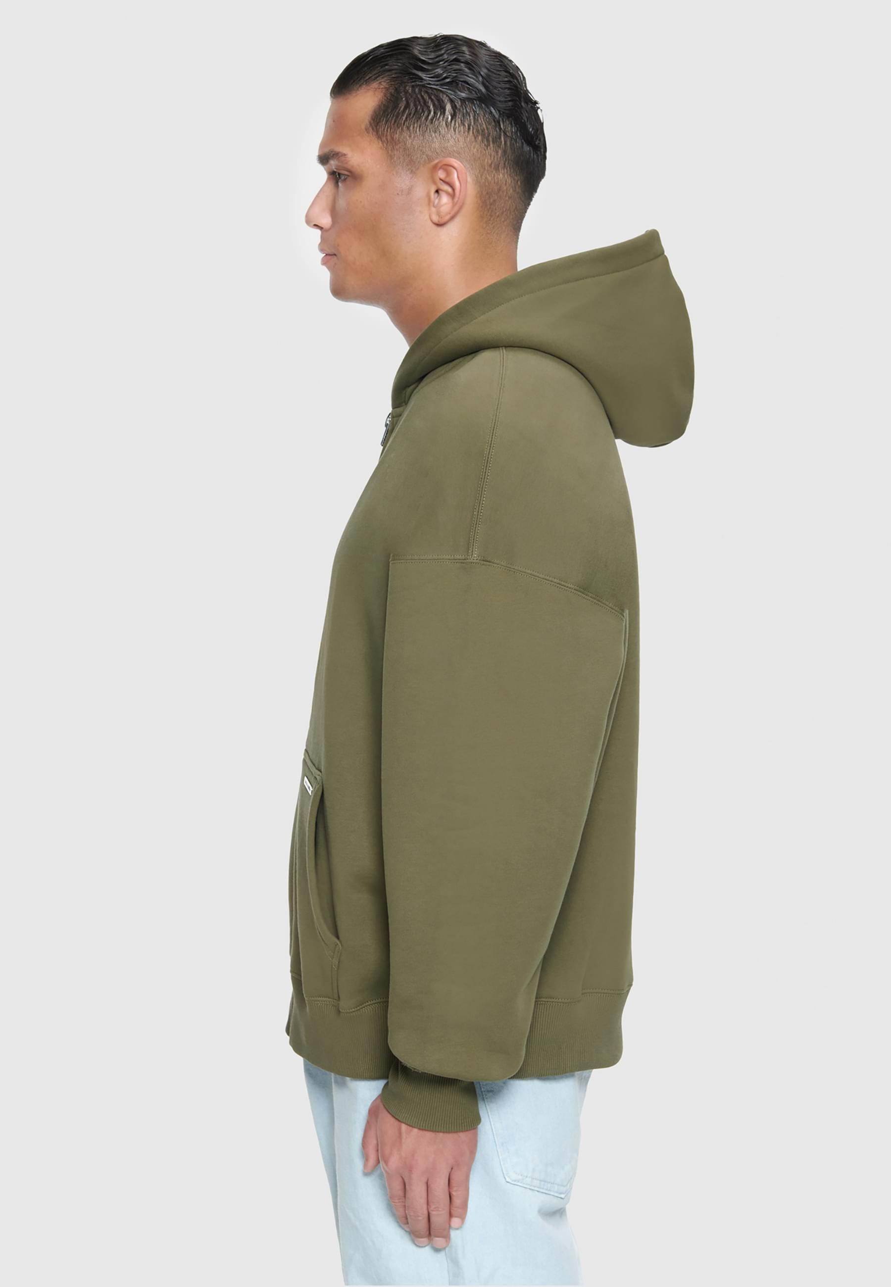 Dropsize Sweatjacke »Dropsize Herren Bazix Republiq Super Heavy Rib Zipper«