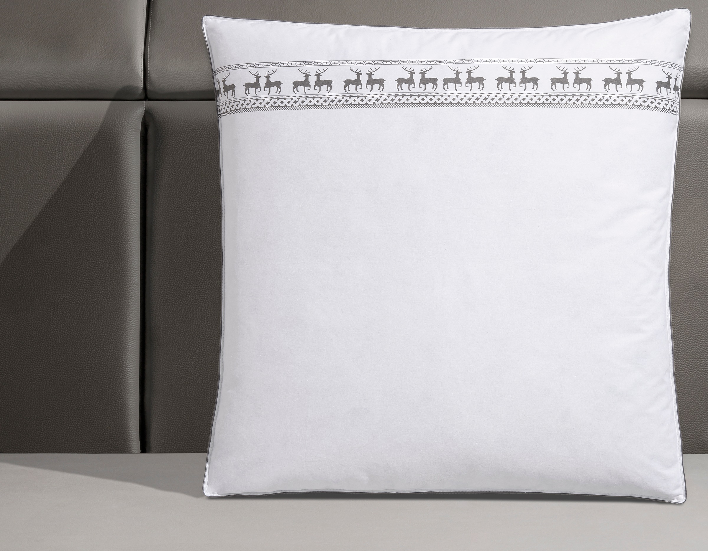OTTO home Federkopfkissen "Sorsele Kopfkissen in 40x80 cm und 80x80 cm" Füllung: 90Federn10Daunen Bezug: Baumwolle 1 Stk. tlg. Kissen, Made in Germany