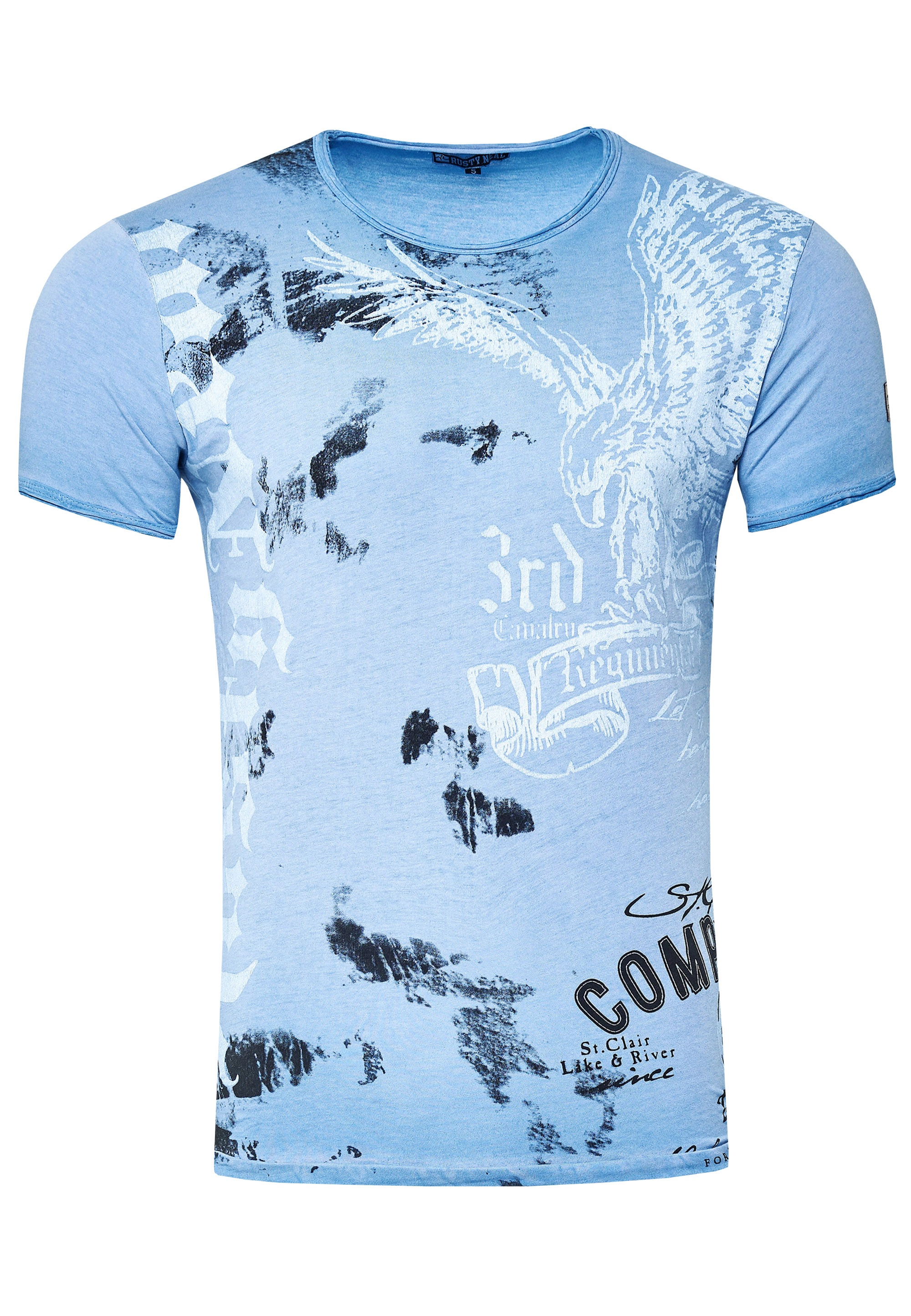 Rusty Neal T-Shirt, mit Adler-Print