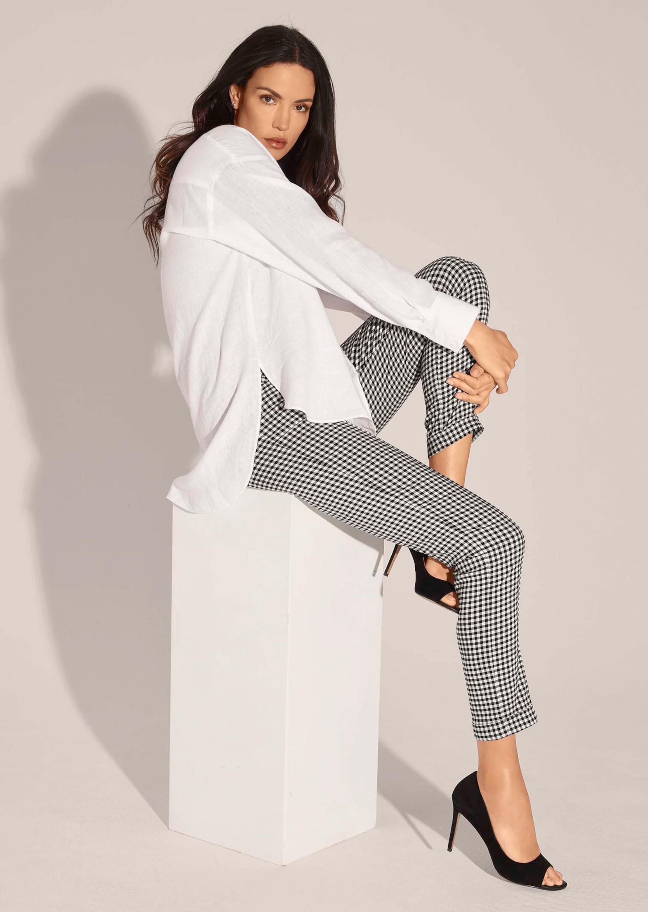 MADELEINE Hemdbluse »Hemd Leinenhemd im Oversize-Look«