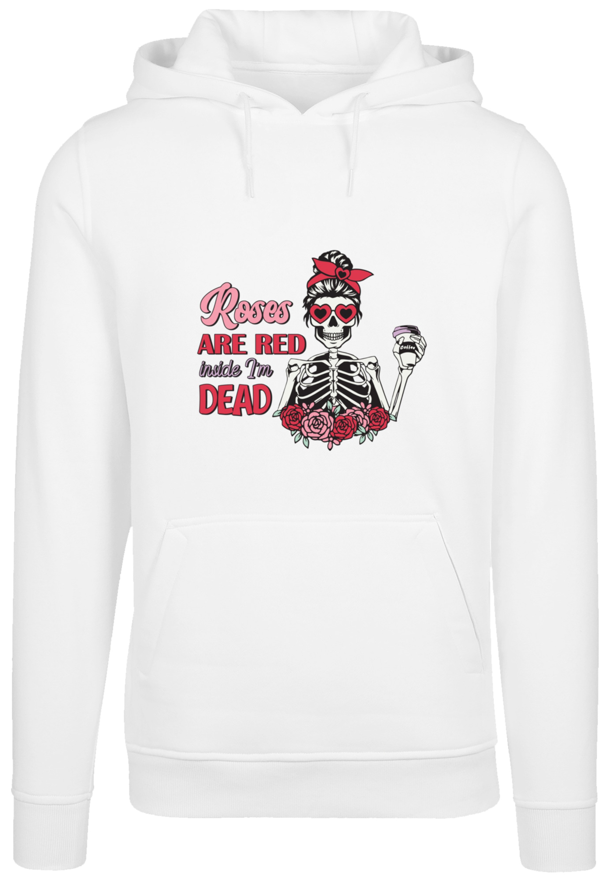 F4NT4STIC Kapuzenpullover »Anti Valentinstag Roses are red«, Premium Qualität