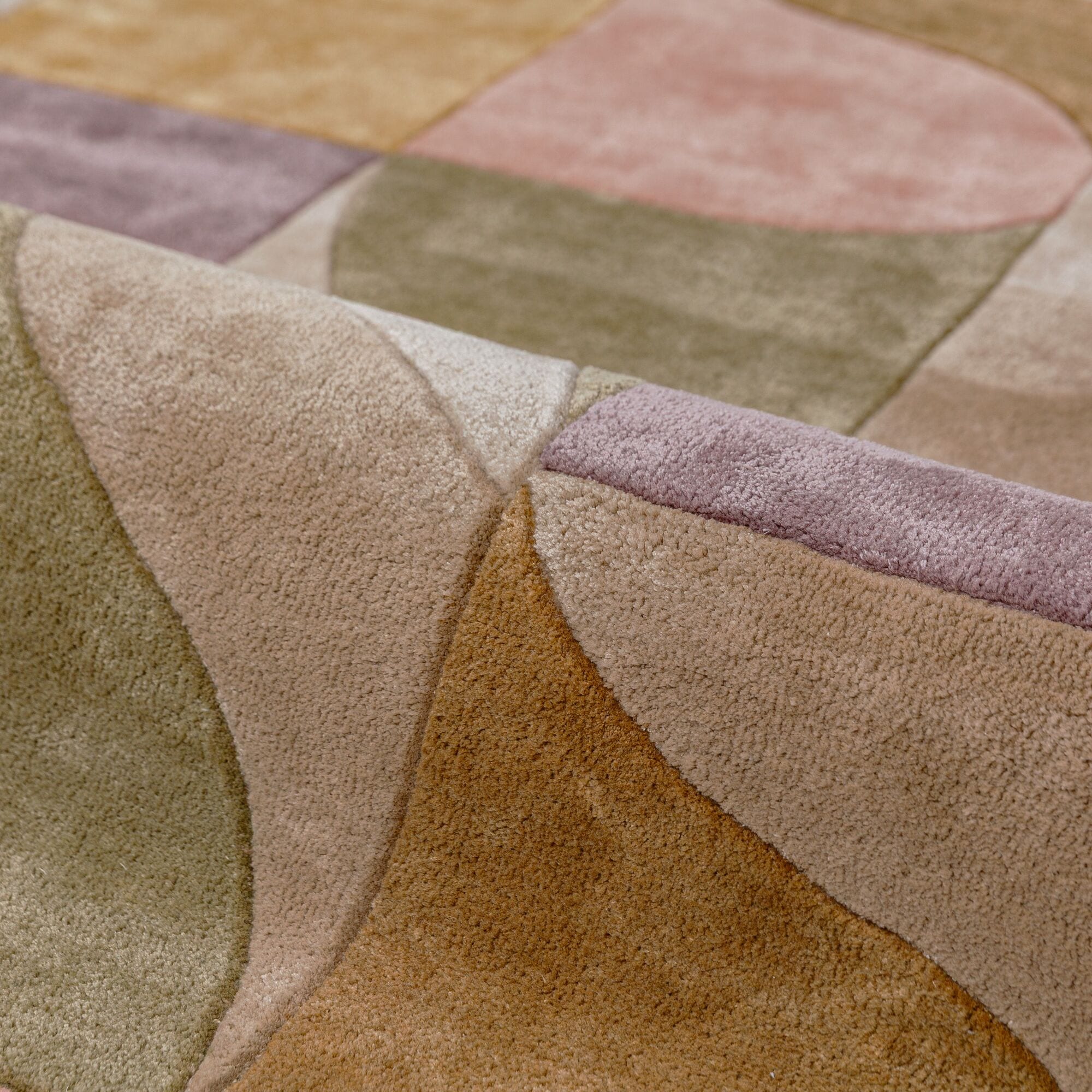 FLAIR RUGS Designteppich »ILLUMINATE, weich« rechteckig 8 mm Höhe Abstraktes Patchwork-Design, Viskoteppich mit schimmernden Glanz