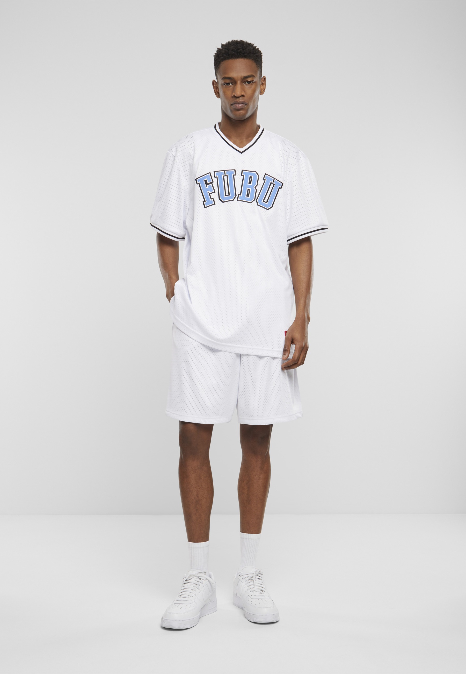 Fubu Shorts »Fubu Herren FM242-005-2 Fubu Varsity Mesh Shorts«