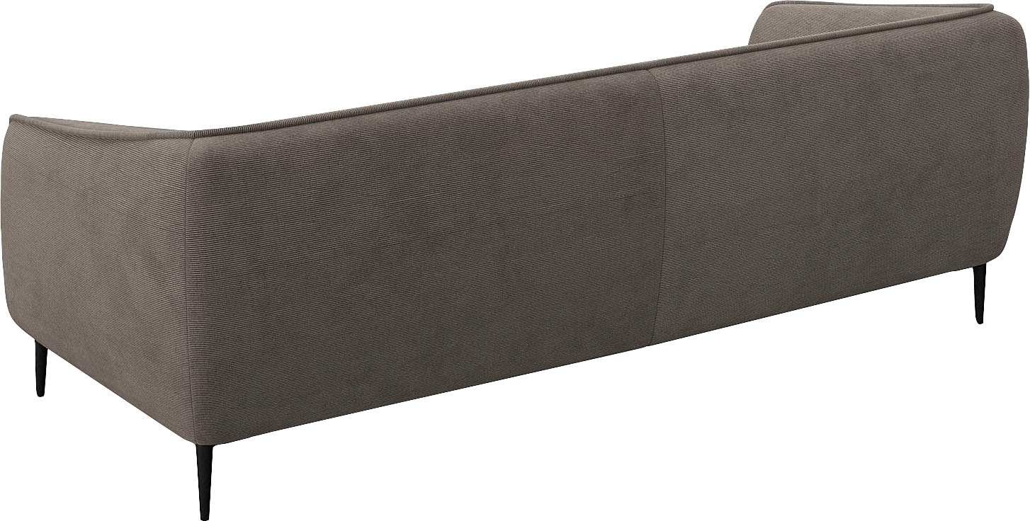 FLEXLUX 3-Sitzer »Belle Designsofa, Couch, bequem durch Kaltschaum im Sitz«, Skandinavisches Design, In hochwertiger Verarbeitung