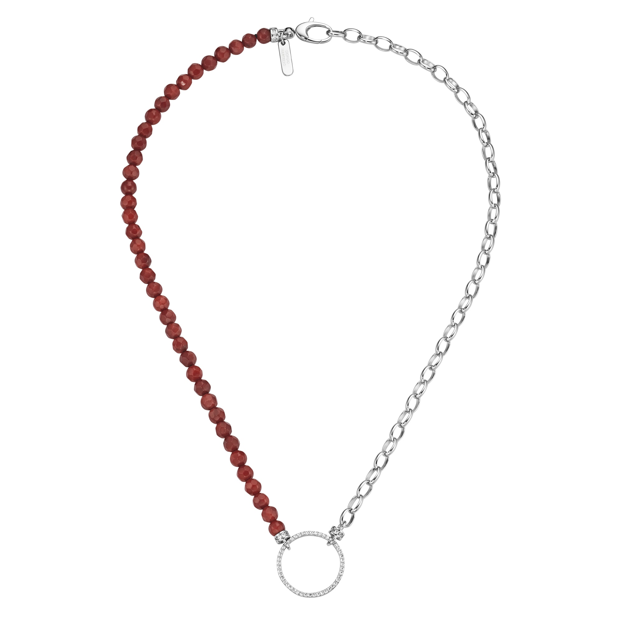 GIORGIO MARTELLO MILANO Collier »mit Ziersteinen, Silber 925«