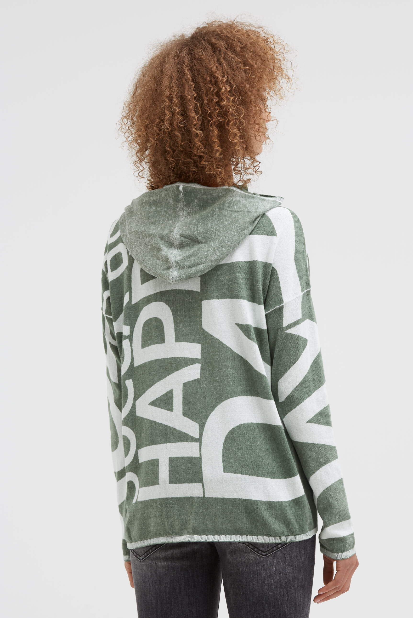 SOCCX Kapuzenpullover aus Feinstrick