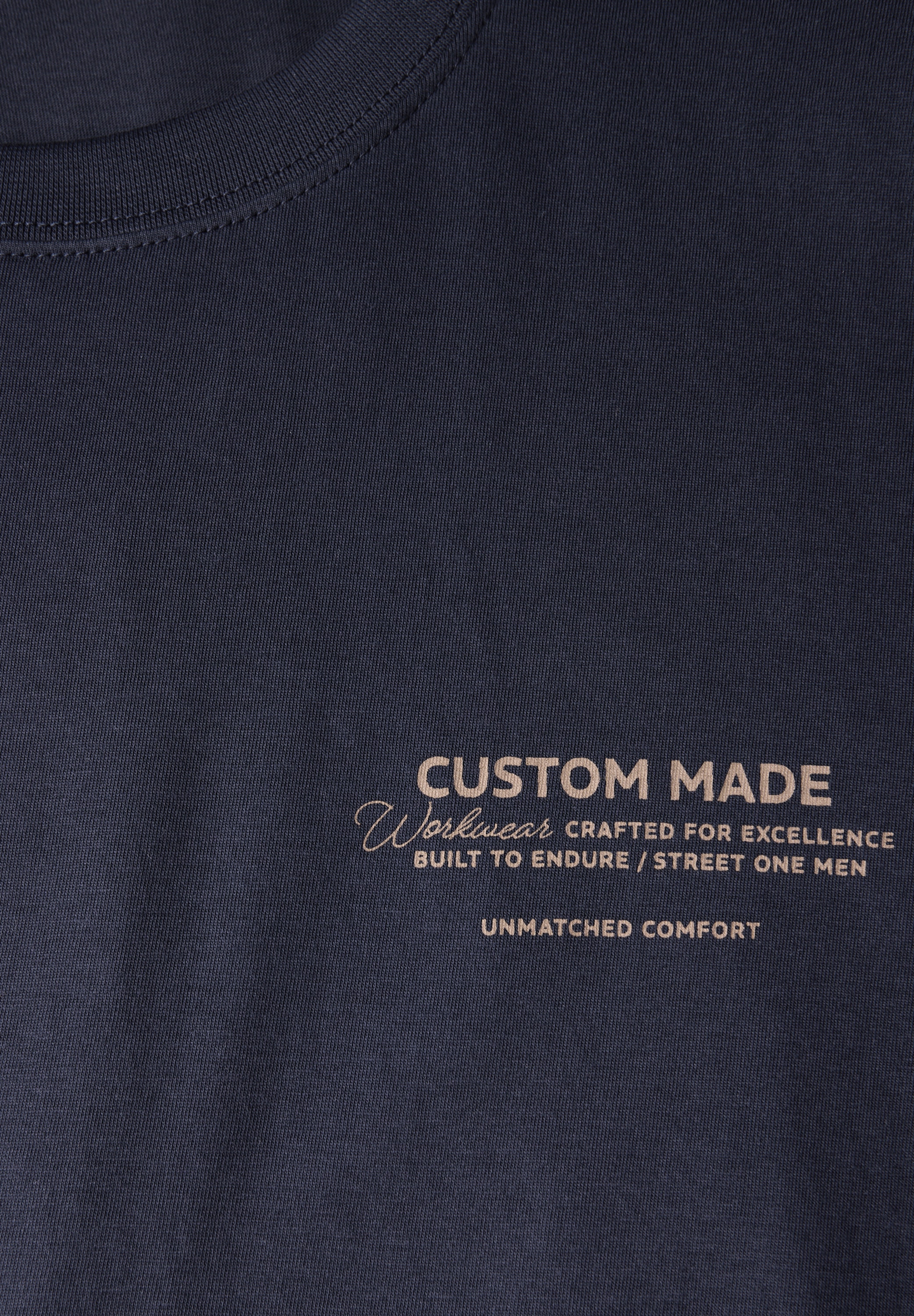 STREET ONE MEN T-Shirt, aus reiner Baumwolle