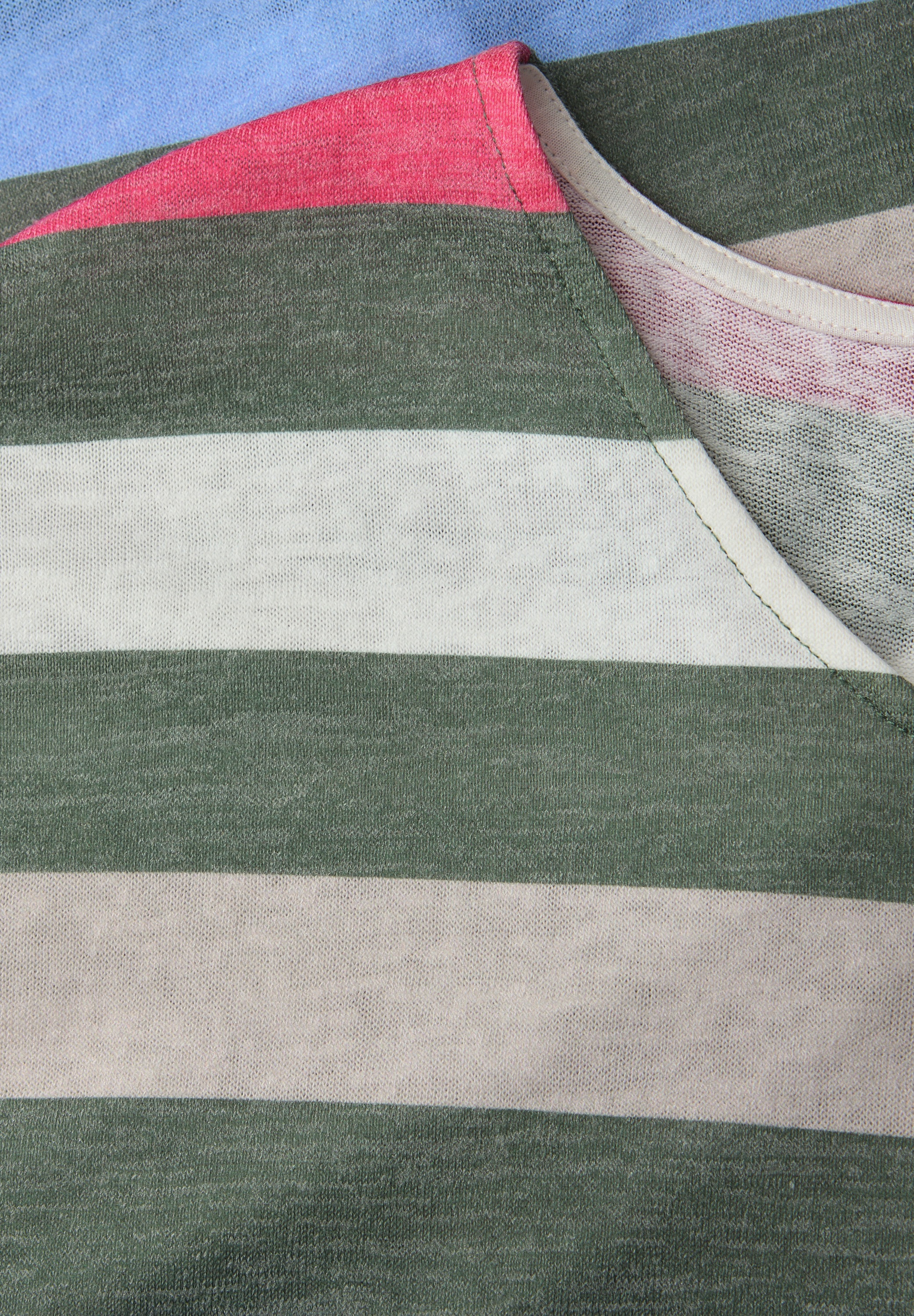 STREET ONE T-Shirt mit V-Ausschnitt