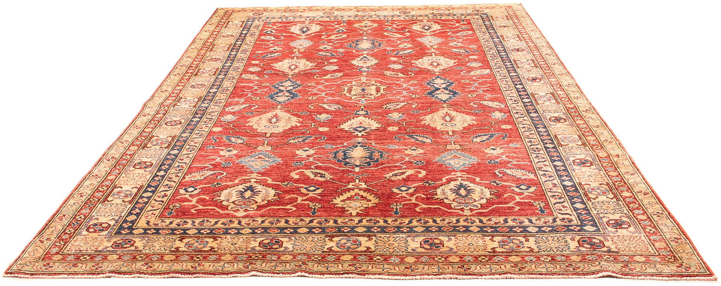 morgenland Orientteppich "Ziegler - Kazak - 315 x 215 cm - rot", rechteckig, 6 mm Höhe, Wohnzimmer, Handgeknüpft, Einzel