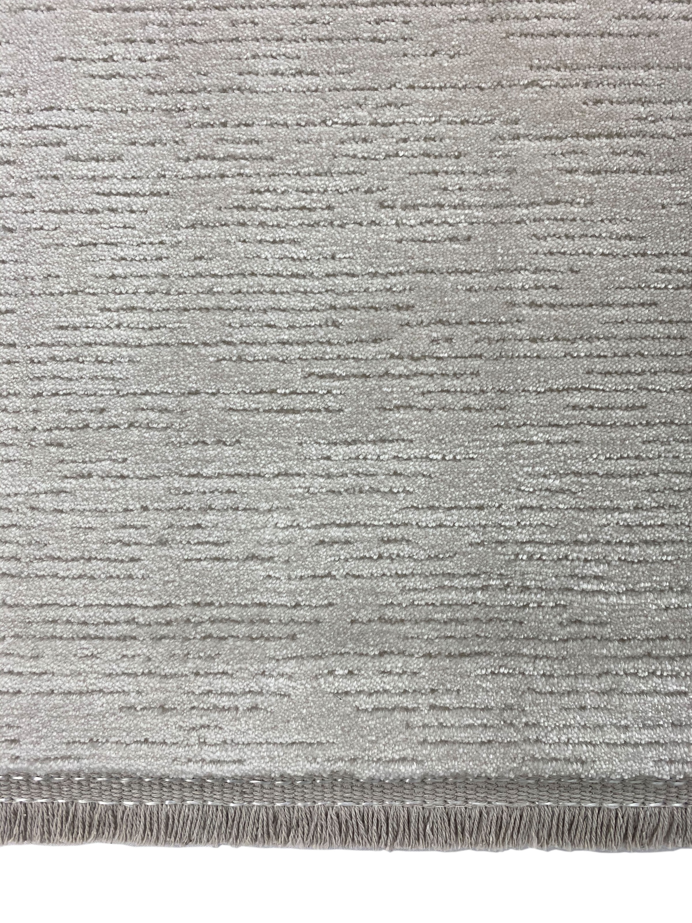 RESITAL The Voice of Carpet Teppich »Combo 7050«, rechteckig, Kurzflor, Uni Farben, mit Fransen, Hoch-Tief-Struktur, Wohnzimmer