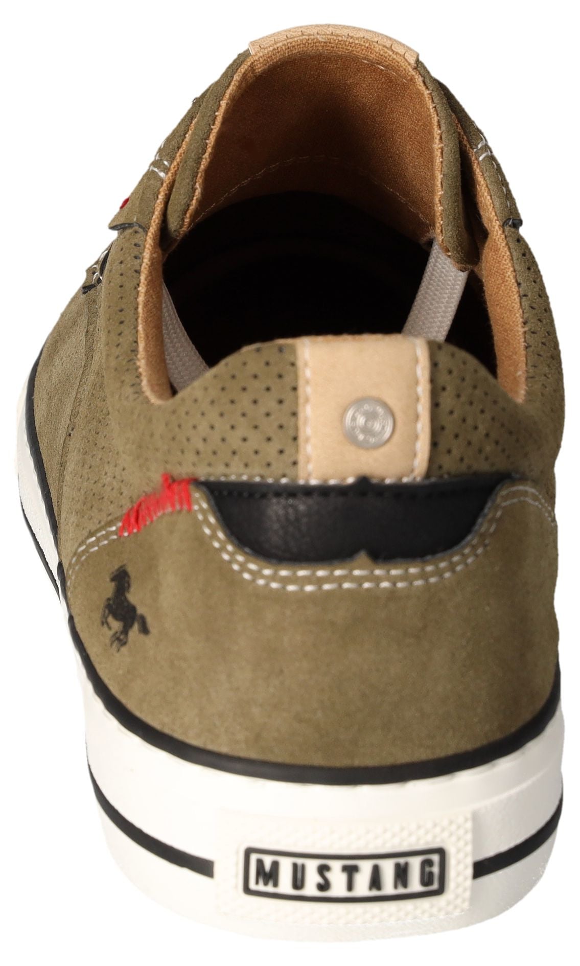 Mustang Shoes Sneaker, Freizeitschuh, Halbschuh, Schnürschuh mit Ziernaht