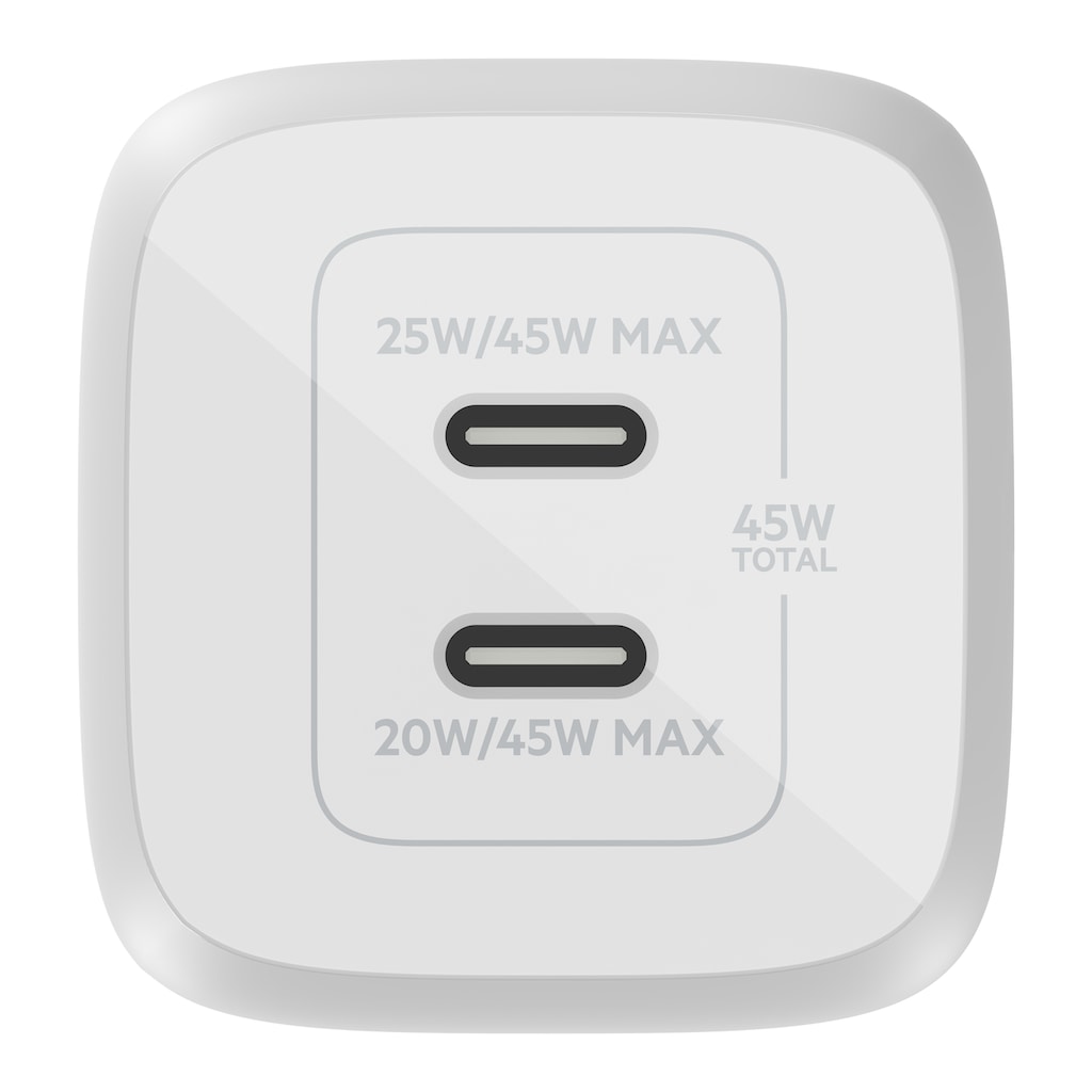 Belkin USB-Ladegerät »BoostCharge Pro 45 Watt Dual USB-C GaN Charger«