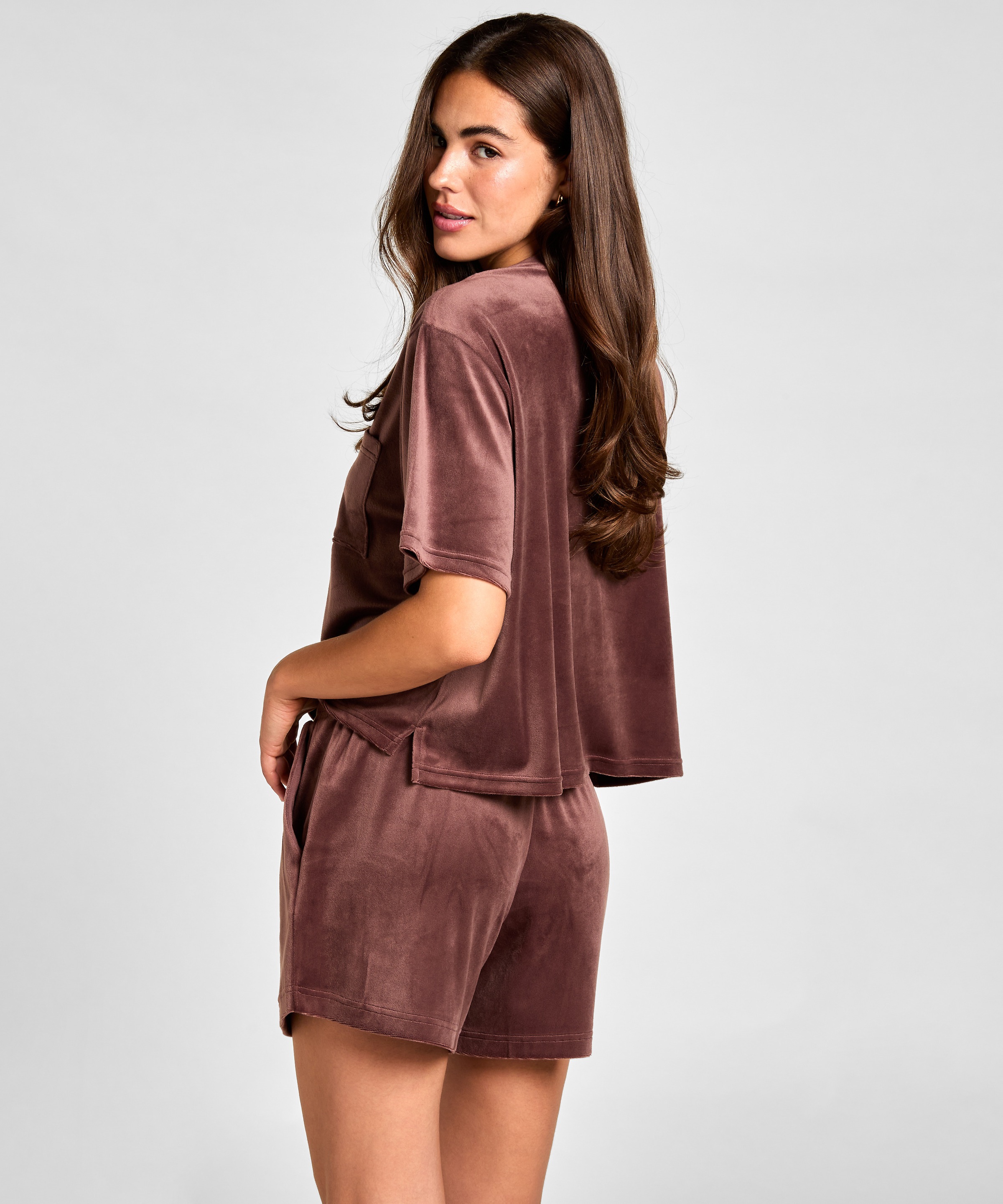 Hunkemöller Pyjama »Shorts Velours Pocket«
