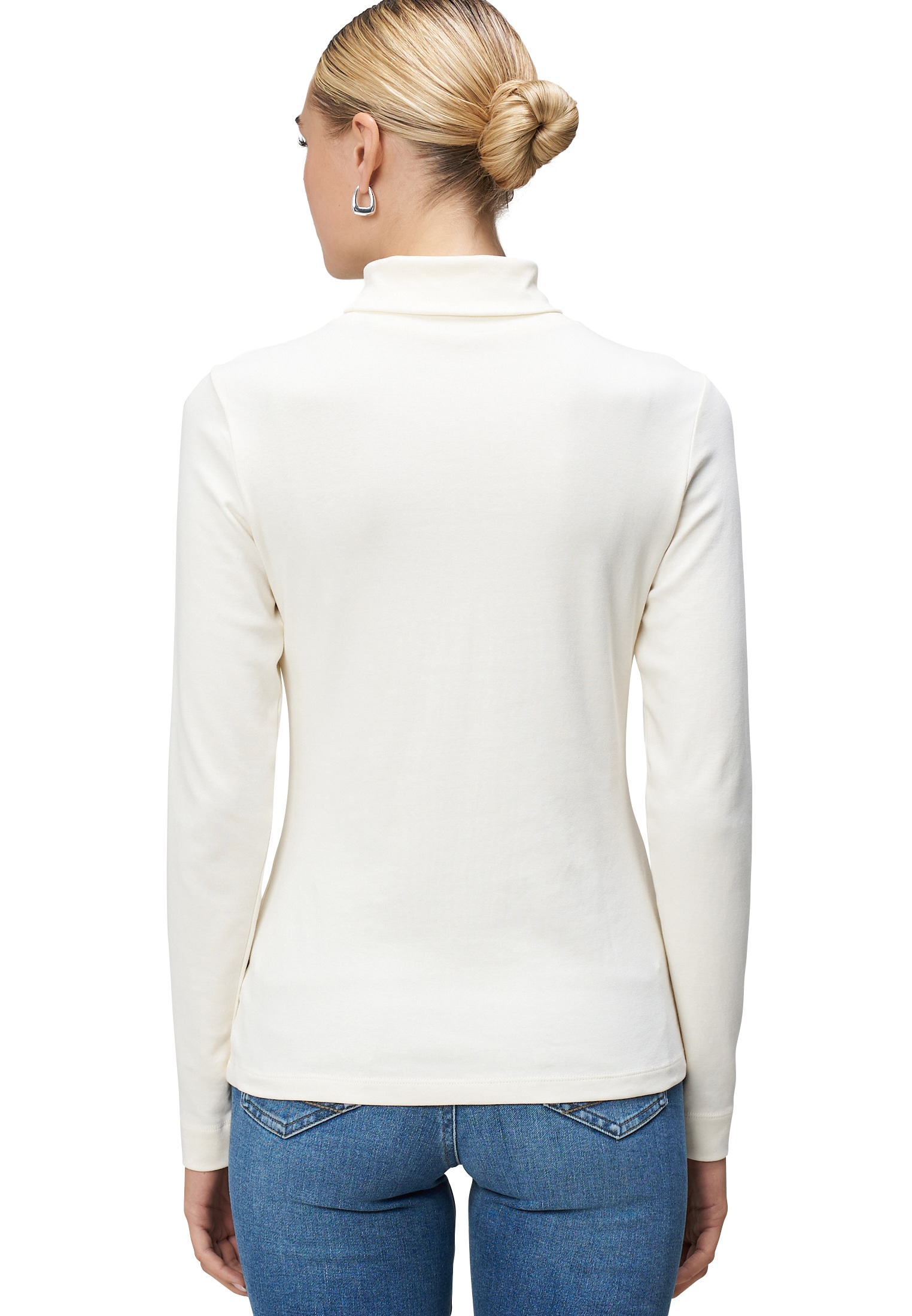 Zero Kurzarmshirt »zero Damen Rollkragenshirt mit langen Ärmeln«, (1 tlg.), Plain/ohne Details
