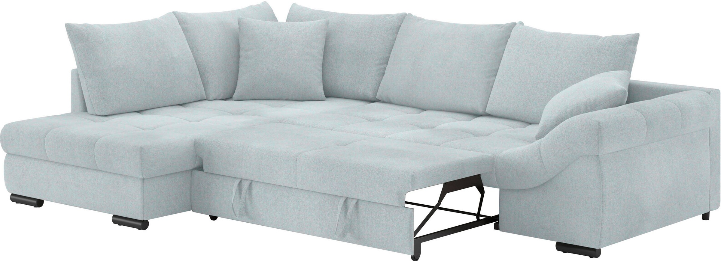 Mr. Couch Ecksofa »Allegro, L-Form«, mit Hochschläfer-Bettauszug, wahlweise mit Kaltschaum