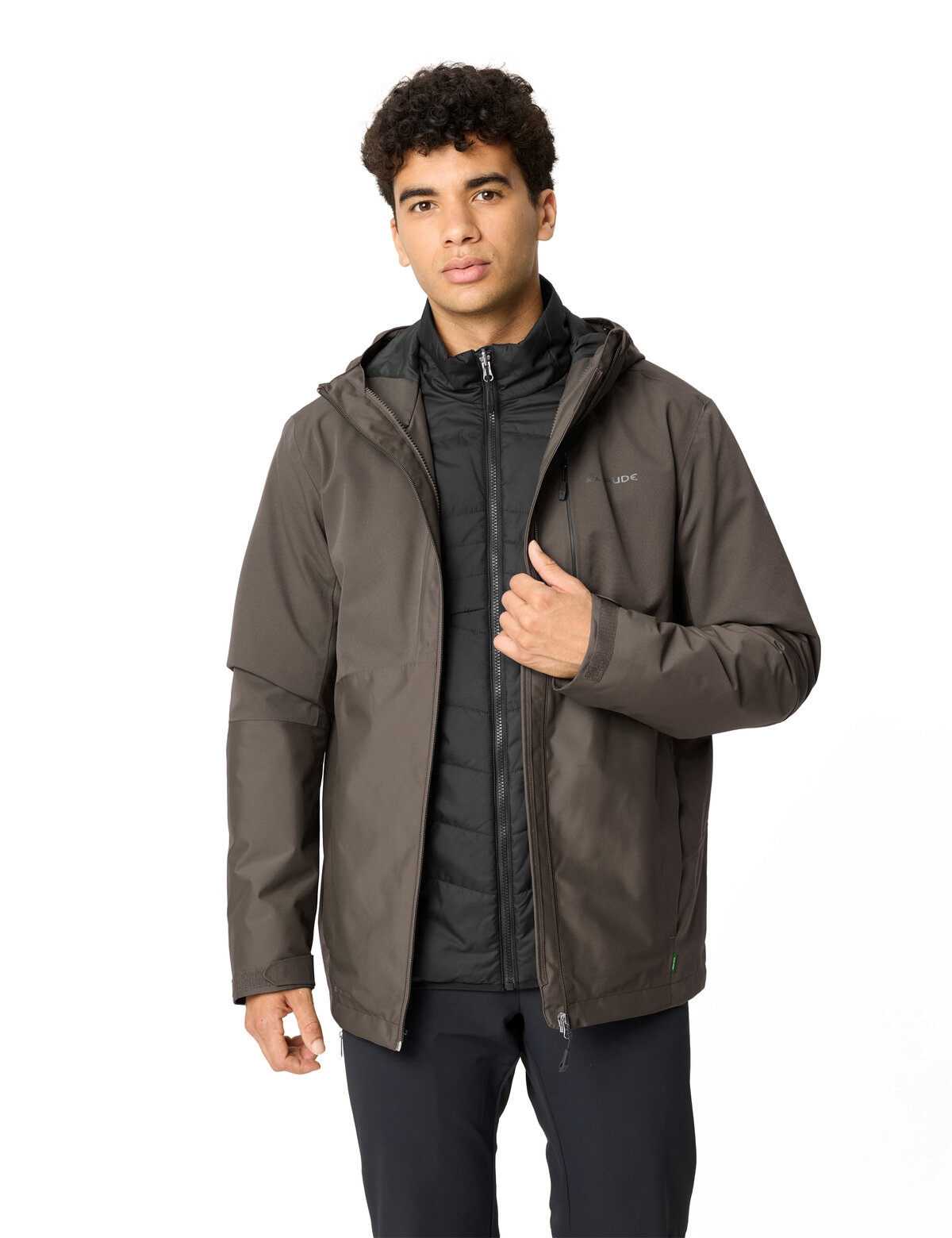 VAUDE 3-in-1-Funktionsjacke winddicht, wasserdicht, atmungsaktiv, wärmend