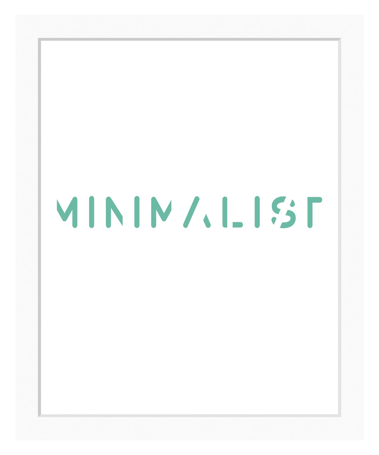 queence Bild »MINIMALIST«, Sprüche & Texte, Schrift, gerahmt