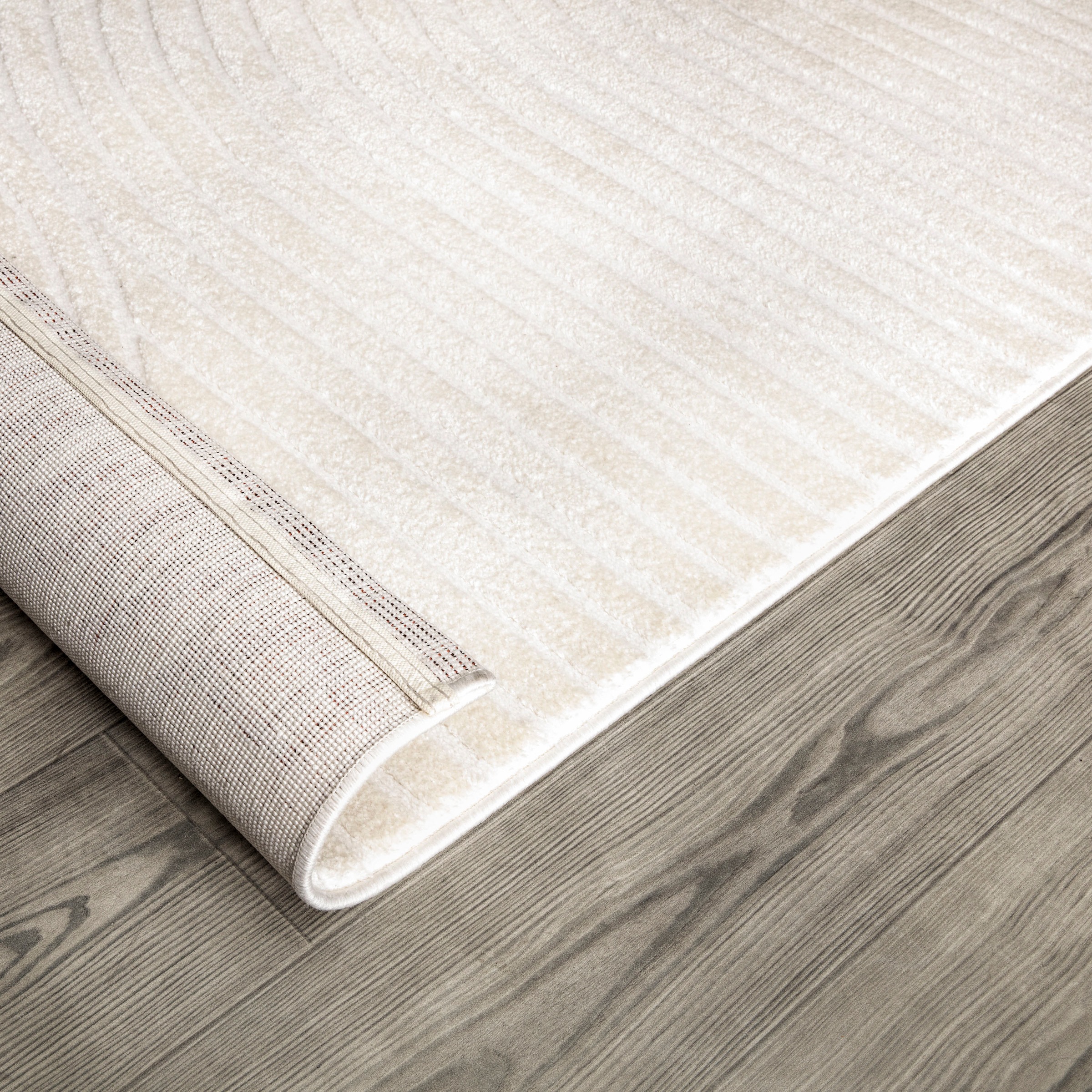 Teppich PACO HOME "Luzern 651", beige (creme), B:160cm H:13mm L:220cm, Polyester, Teppiche, Teppich, Kurzflor, Uni Farben, Hoch-Tief-Struktur, Scandi Design 3