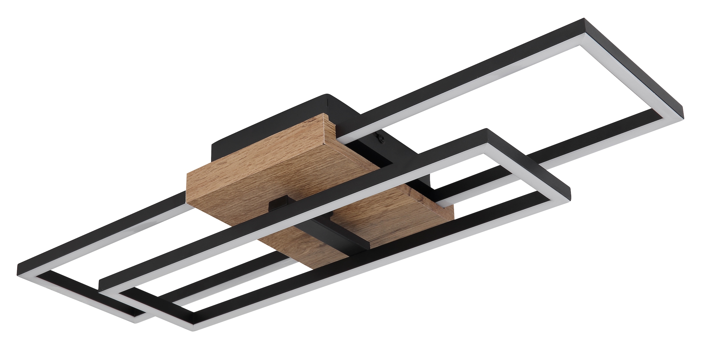 GLOBO LIGHTING LED Deckenleuchte »KENDRA«, Leuchtmittel LED-Modul | LED fest integriert, Deckenlampe/Wohnzimmer/Schlafzimmer/modern/Holz