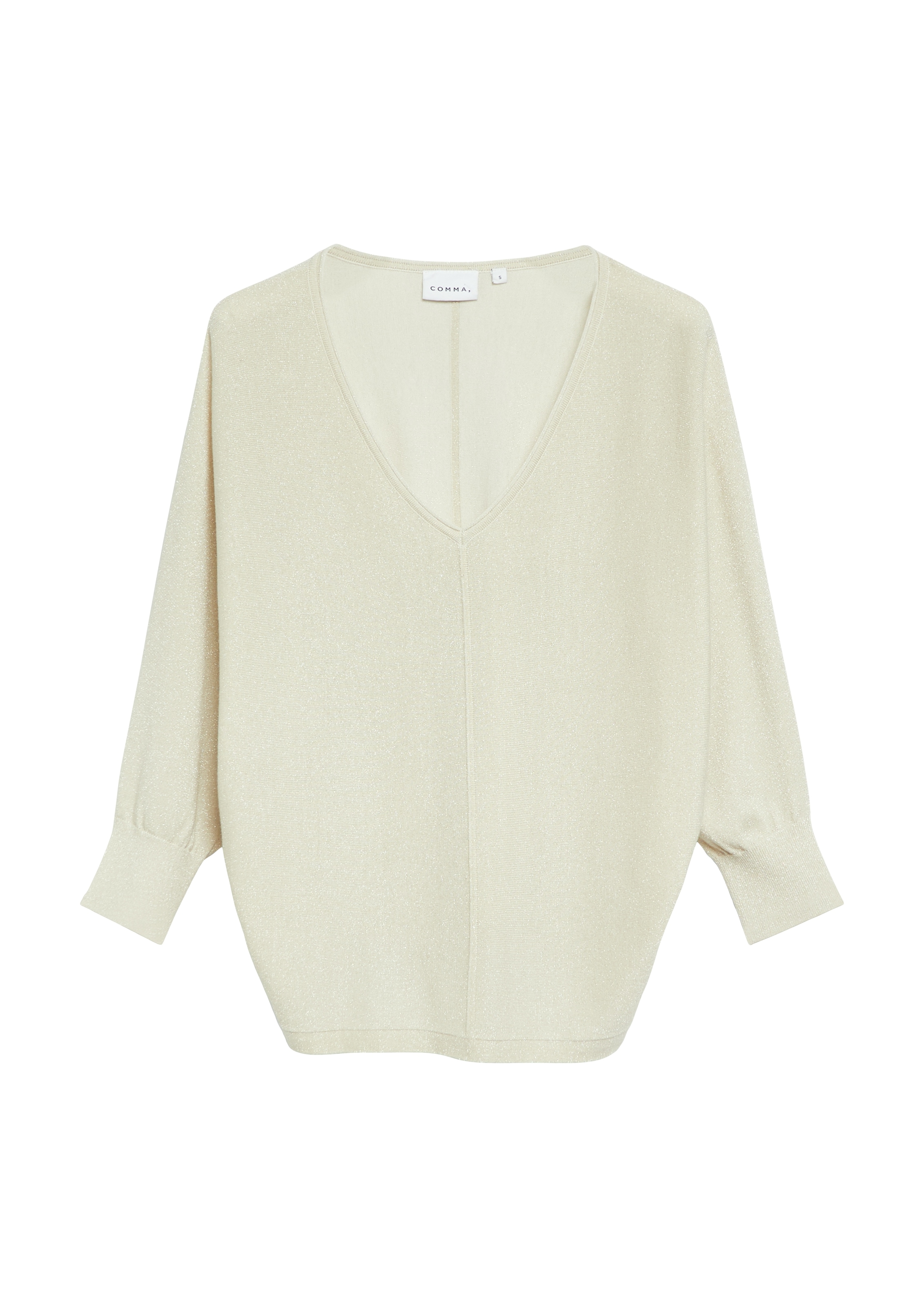 Comma 3/4 Arm-Pullover mit V-Ausschnitt und aus Viskose