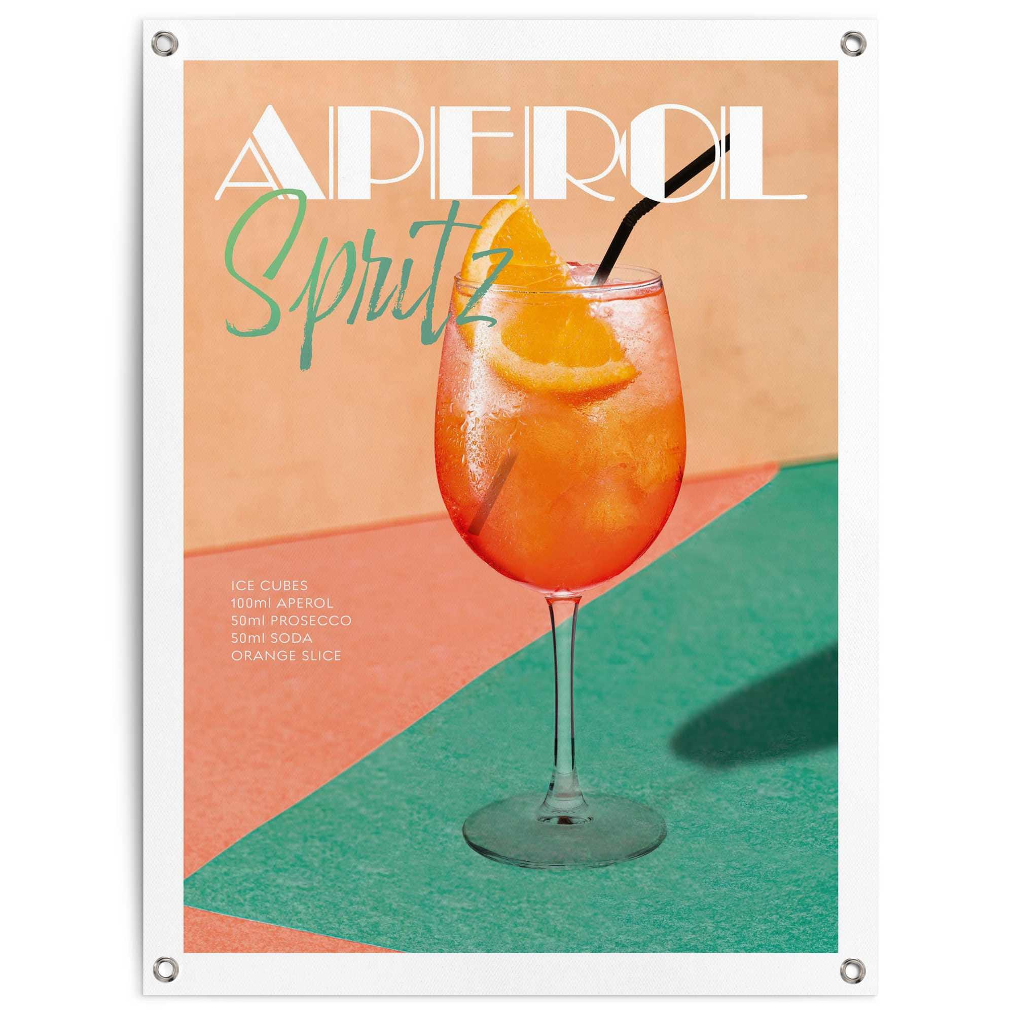 Reinders Poster "Aperol Time", Garten - Orange - Leinwand - Essen und Trink günstig online kaufen