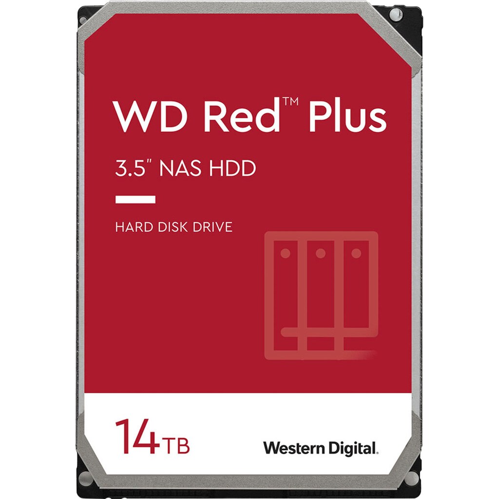 Western Digital HDD-NAS-Festplatte »WD Red Plus«, 3,5 Zoll, Anschluss SATA