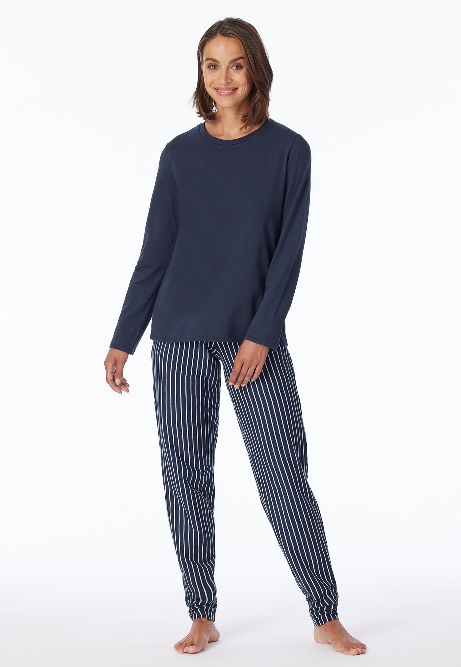 uncover by SCHIESSER Schlafanzug "Uncover Nightwear" 2 Stk. tlg., mit Rundh günstig online kaufen