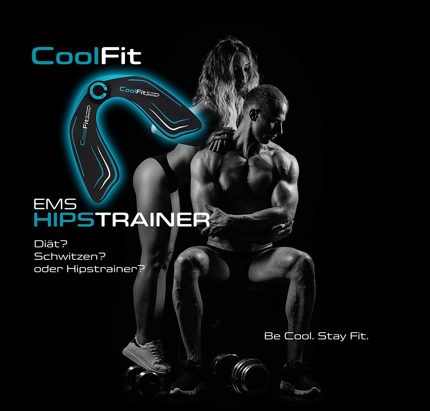 CoolFit by prorelax EMS-Gerät »53417 CoolFit Hipstrainer«, Akkubetrieben, Mit Fernbedienung