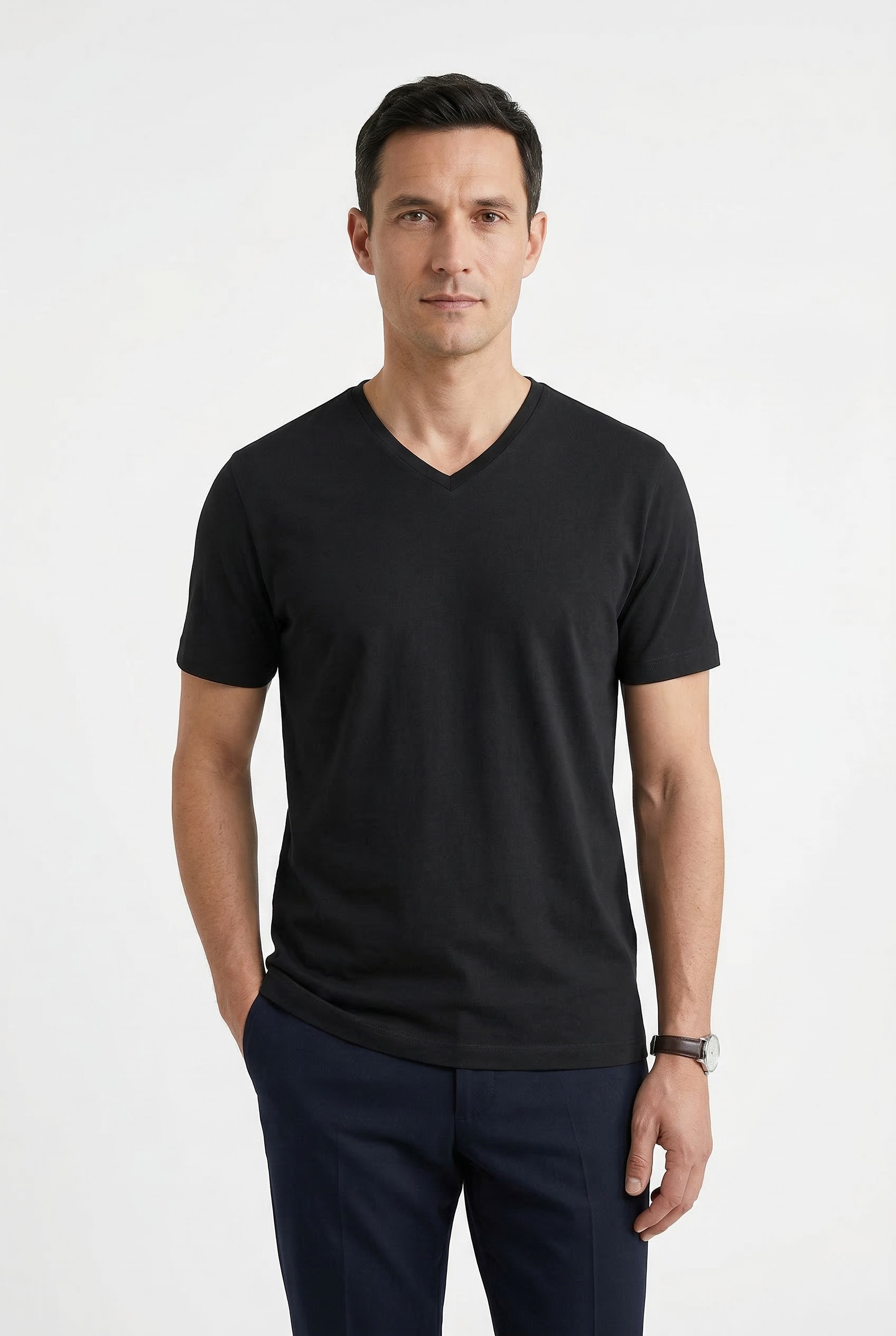 OLYMP T-Shirt Packung, 3er, 3 Stk. V-Ausschnitt, modern fit, reine Baumwoll günstig online kaufen