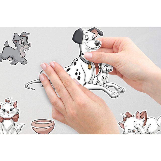 Komar Wandtattoo »Disney Cats and Dogs«, (27 St.), 50x70 cm (Breite x Höhe),  selbstklebendes Wandtattoo | BAUR