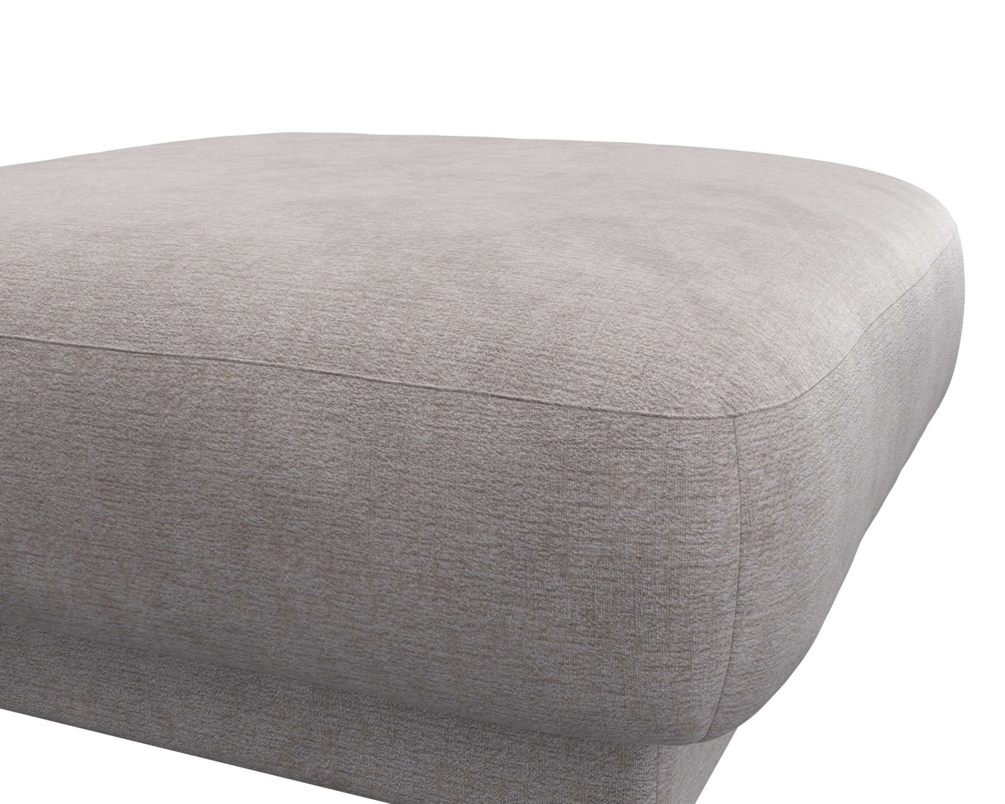 FLEXLUX Pouf »Molino, Fußhocker, Sitzhocker, Polsterhocker«, Kaltschaum & Stahl-Wellen, Füsse Schwarz