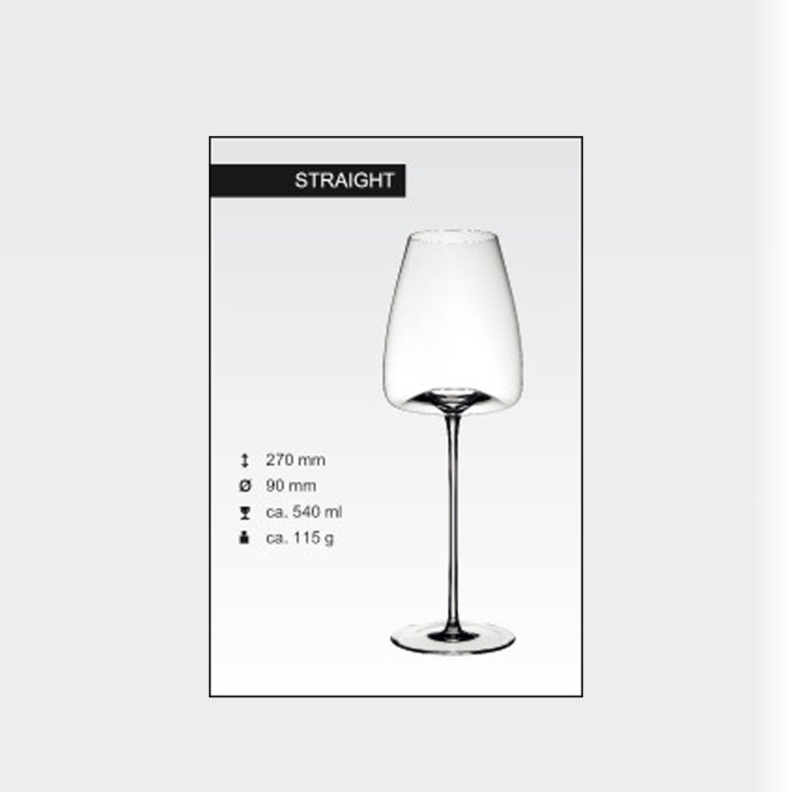 ZIEHER Rotweinglas »Weingläser Vision Straight 540 ml 2er Set transparent«