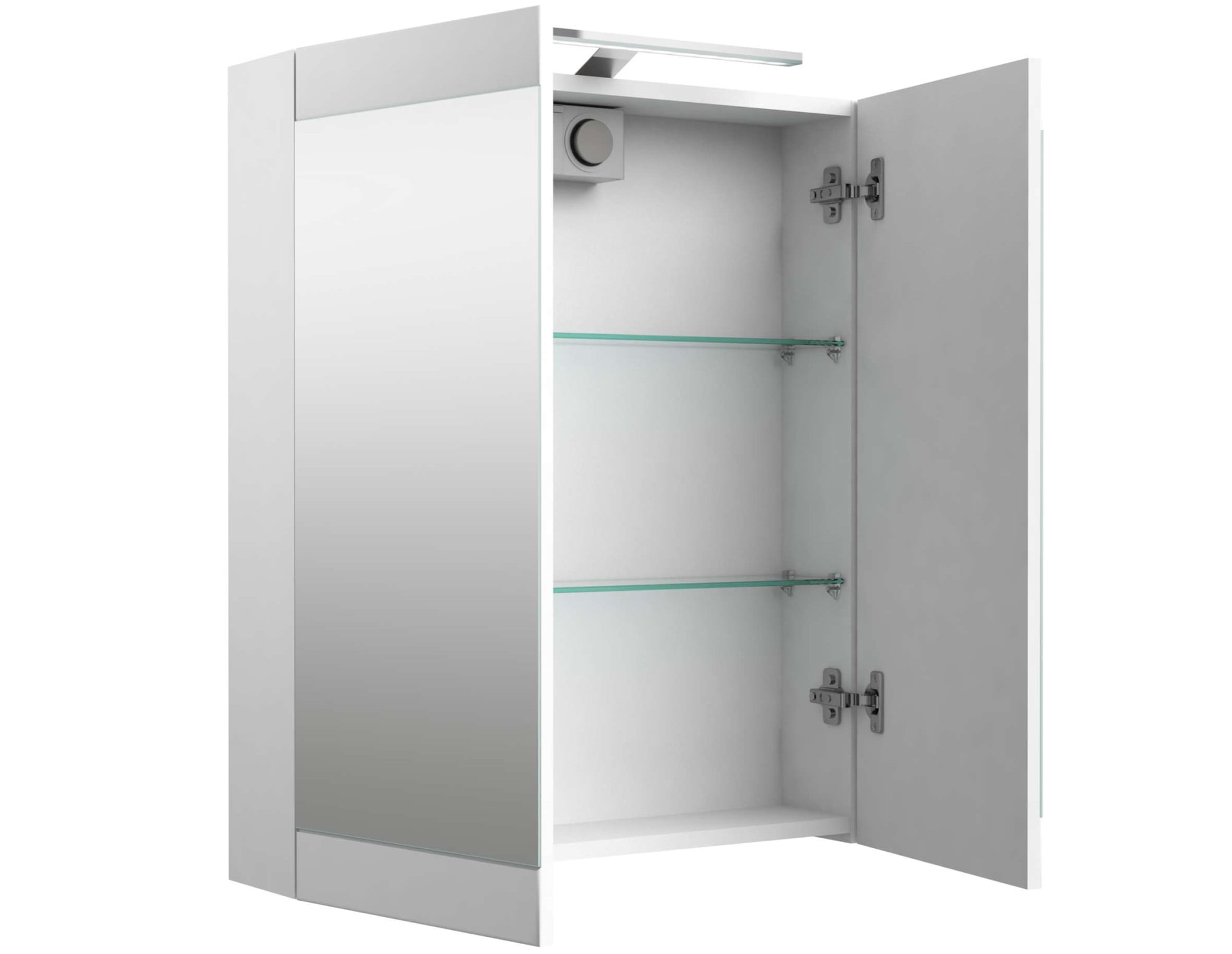 welltime Badezimmerspiegelschrank »Serena Retro«, FSC®-zertifiziertes Material, Breite 61,5 cm, mit LED-Beleuchtung