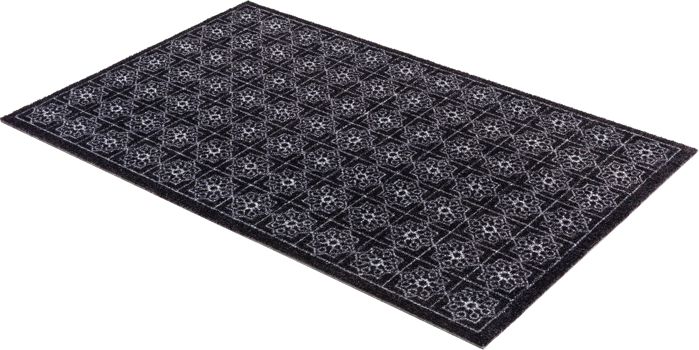 Fußmatte ASTRA "Miabella 1669" Gr. 15, schwarz, B:50cm H:7mm L:70cm, Kunstfaser, Teppiche, Fußmatte, Schmutzfangmatte, waschbar, In -und Outdoor geeignet 3