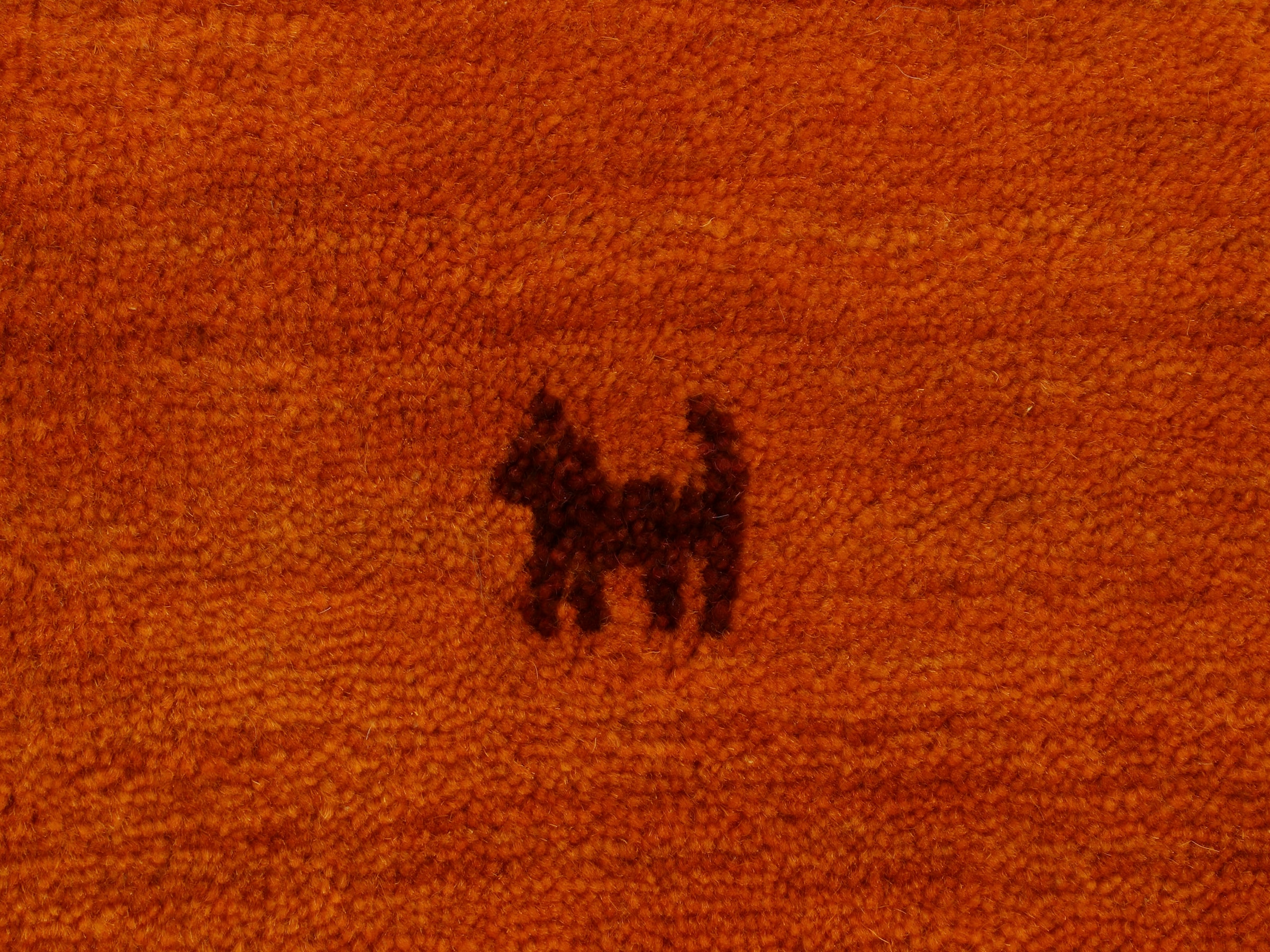 carpetfine Wollteppich »Gabbeh Uni, auch als Läufer erhältlich«, rechteckig, 15 mm Höhe, reine Wolle, handgewebt, Gabbeh Loom Tiermotiv, große Farbauswahl