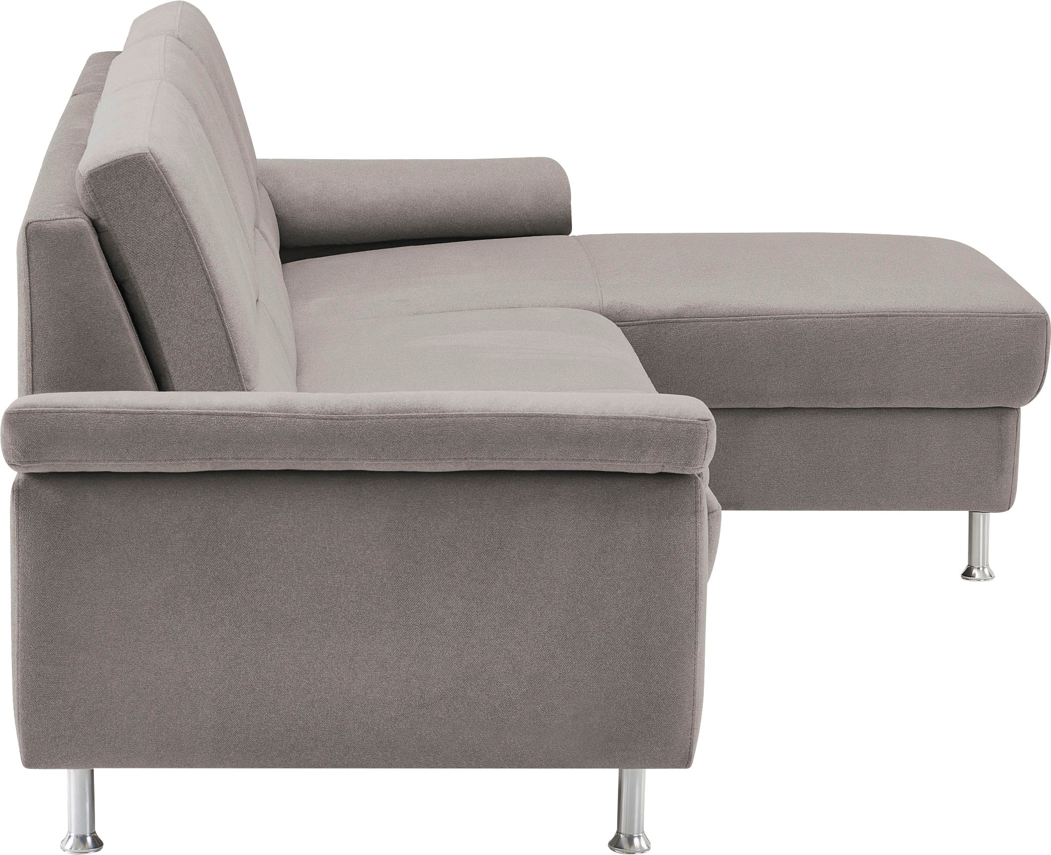 CALIZZA INTERIORS Ecksofa »Onyx L-Form«, Recamiere links oder rechts, wahlweise mit Bettfunktion, Breite 270 cm