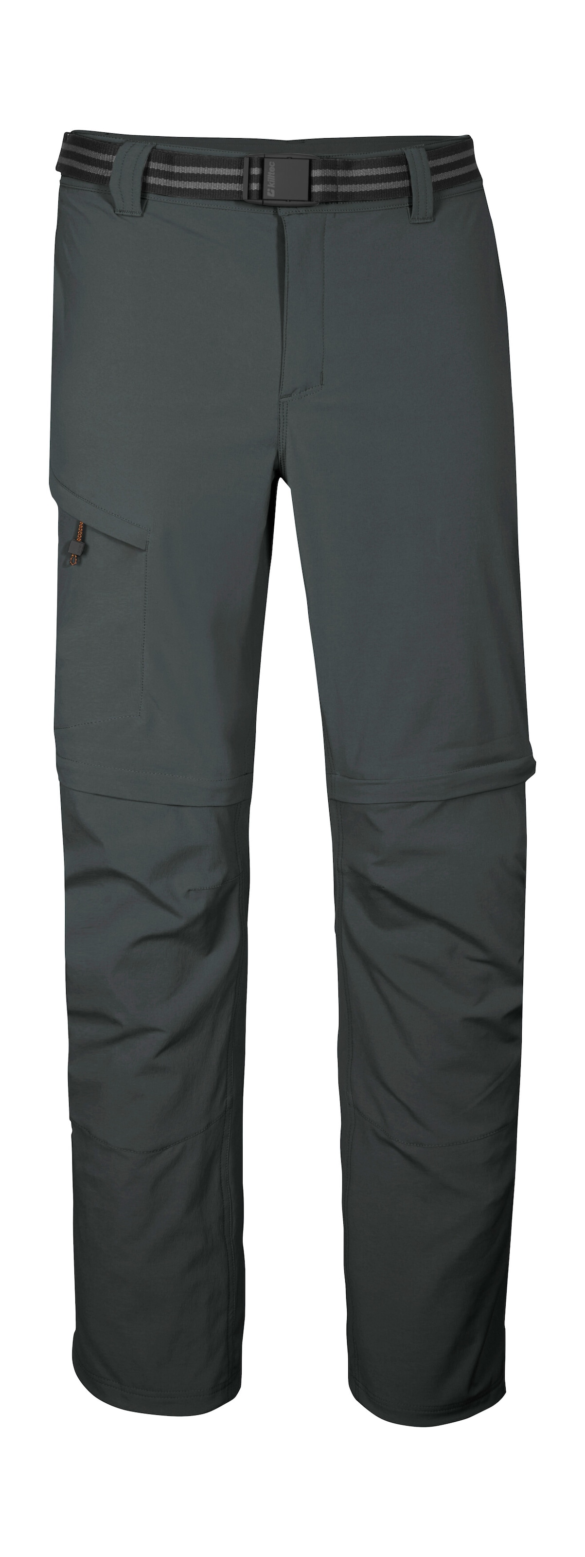 Zip-off-Hose KILLTEC "KOS 13 MN PNTS", Herren, Gr. 56, Normalgrößen, grün (dunkelgrün), Obermaterial: 100% Polyester, Hosen, wasserabweisend, schnelltrocknend, abzippbare Beine, inkl. Gürtel