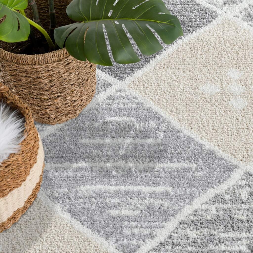 Carpet City Teppich »FLAIR179«, rechteckig, 11 mm Höhe, Kurzflor-Teppich, Skandi-Stil, Wohnzimmer