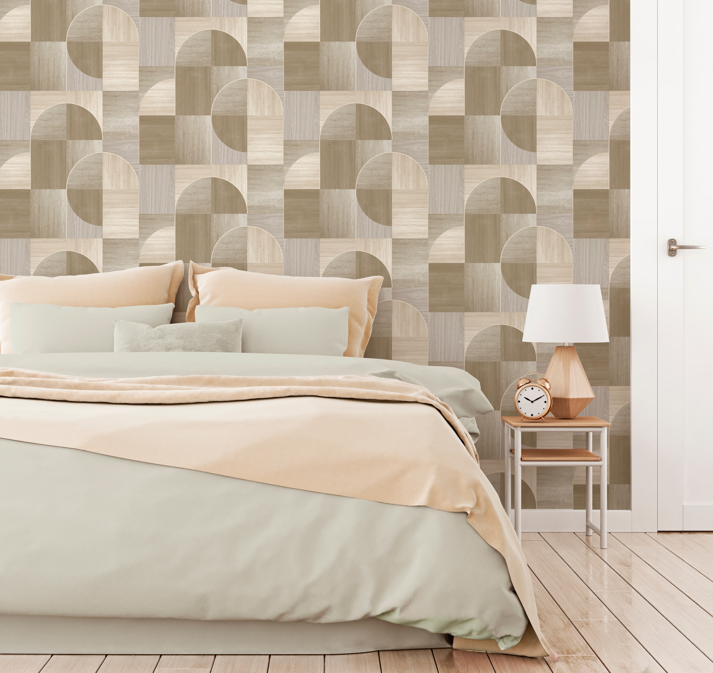 Easy Decor Vliestapete "Geo Holz" Holz geprägt 10mx52cm (ca. 5m2)