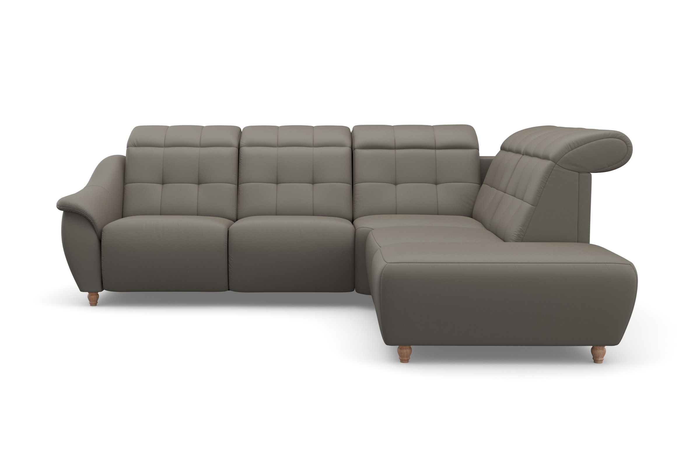 Home affaire Ecksofa »Boston L-Form«, Kopfteilverstellung an jeder Sitzfläche, wahlweise Relaxfunktion
