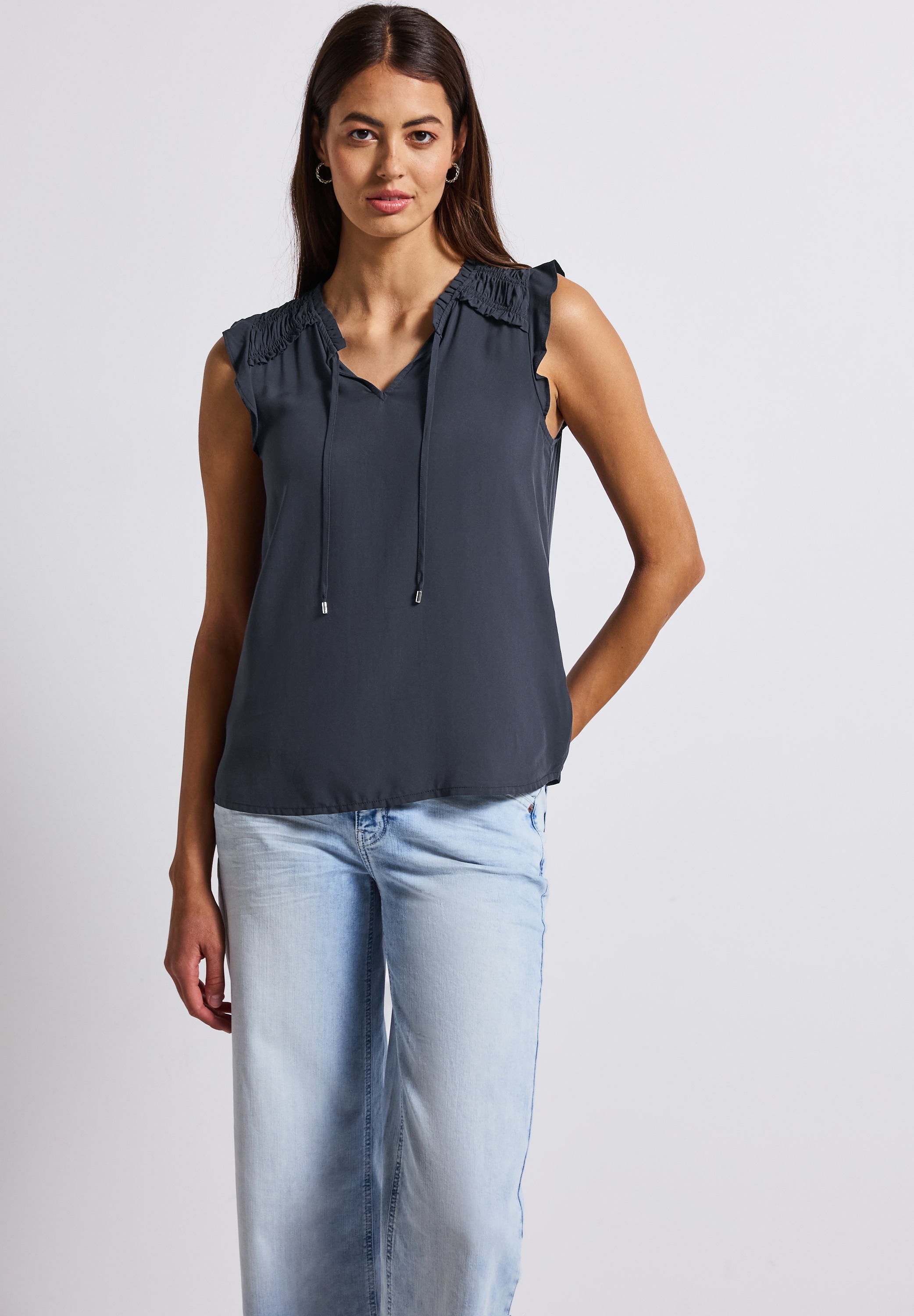 STREET ONE Blusentop, aus softer Viskose günstig online kaufen