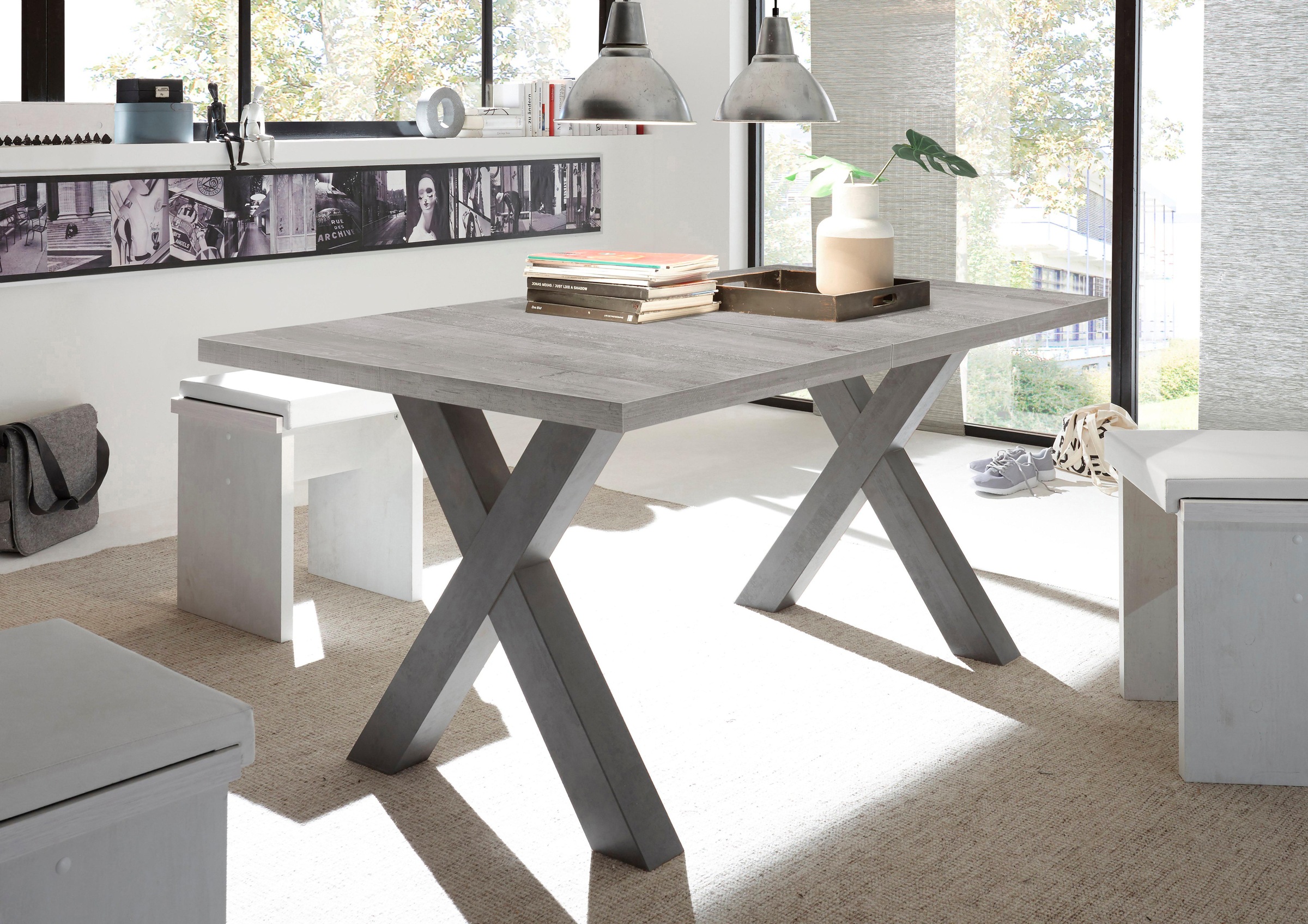 Mäusbacher Esstisch "Mister TOPSELLER", mit Auszug (160-210 cm), Gestell in günstig online kaufen