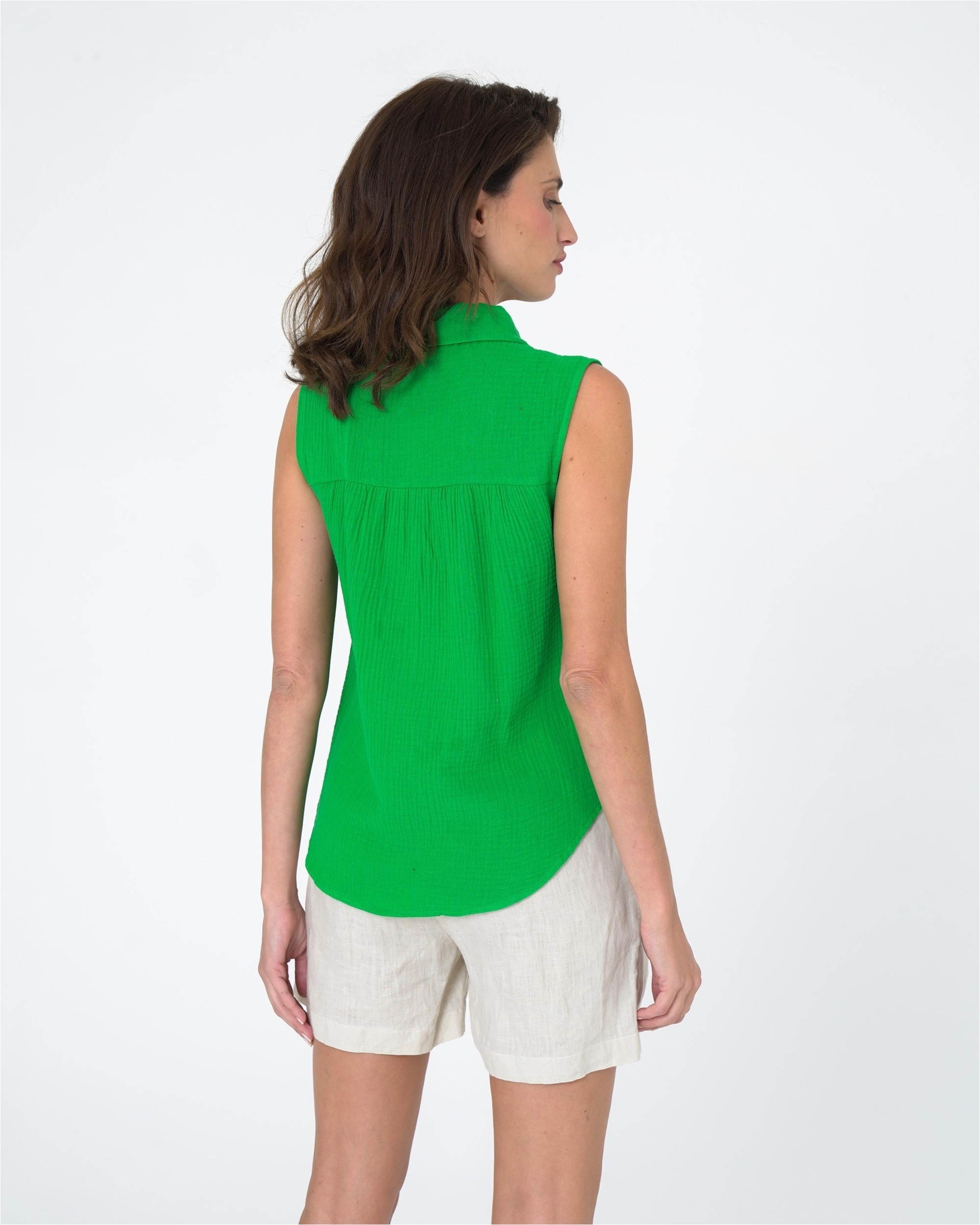 freshlions Klassische Bluse »Ruth«, (1 tlg.), im ärmellosen Design