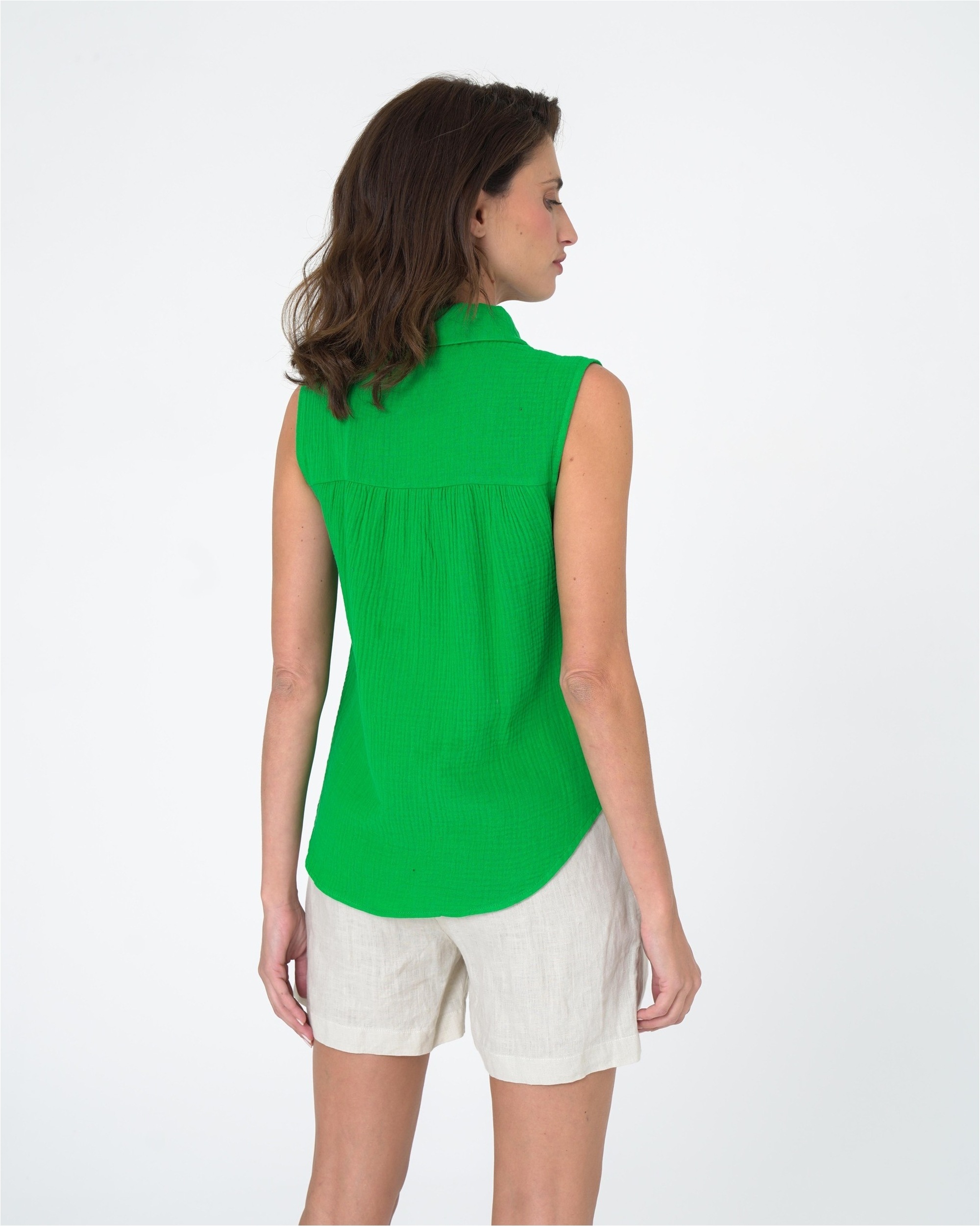 Thumbnail - freshlions Klassische Bluse "Ruth" 1 Stk. im ärmellosen Design